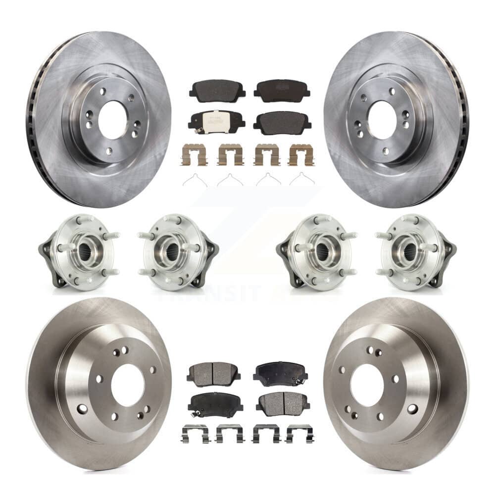 Transit Auto - KBB-109091 - Front and Rear Wheel Bearing and Hub Assembly Kits