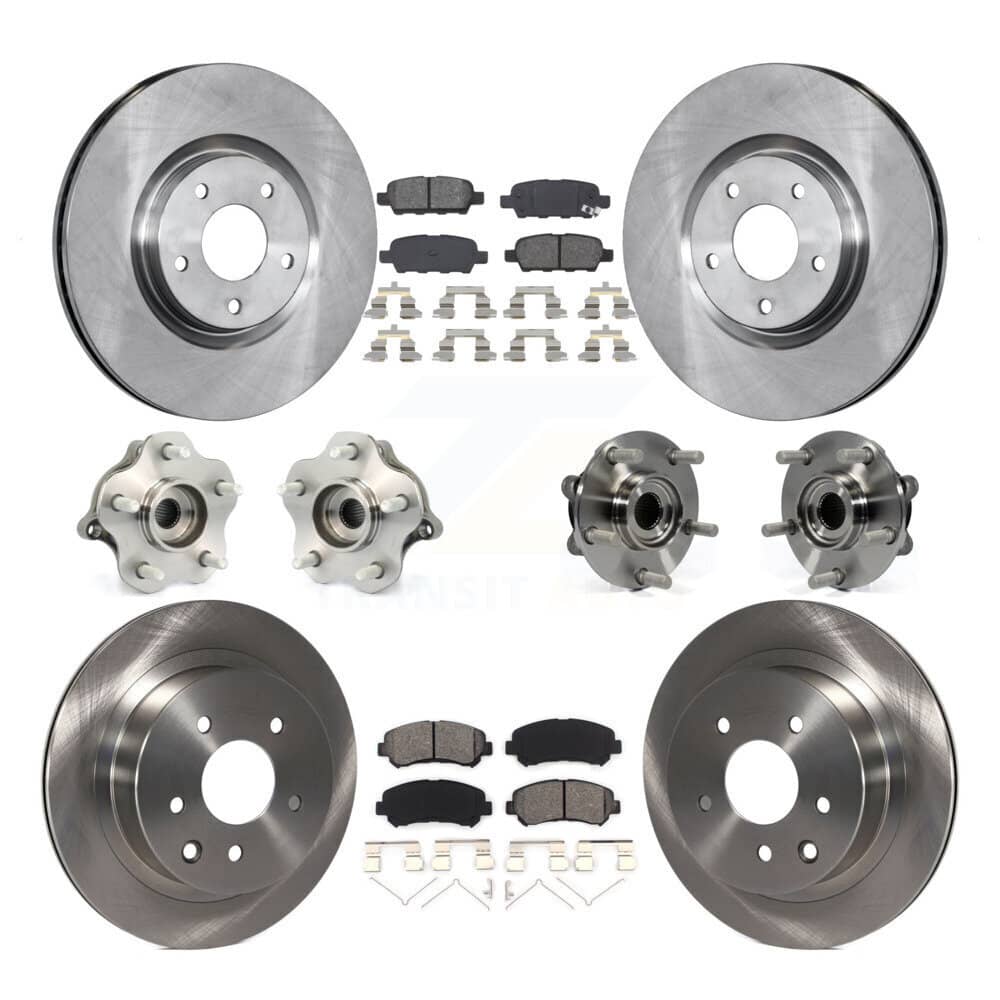 Transit Auto - KBB-109653 - Front and Rear Wheel Bearing and Hub Assembly Kits