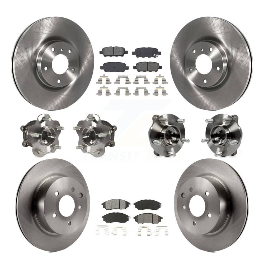 Transit Auto - KBB-109671 - Front and Rear Wheel Bearing and Hub Assembly Kits