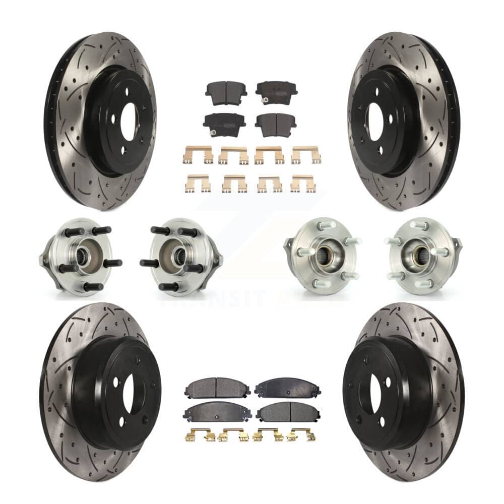 Transit Auto - KBB-110750 - Front and Rear Wheel Bearing and Hub Assembly Kits