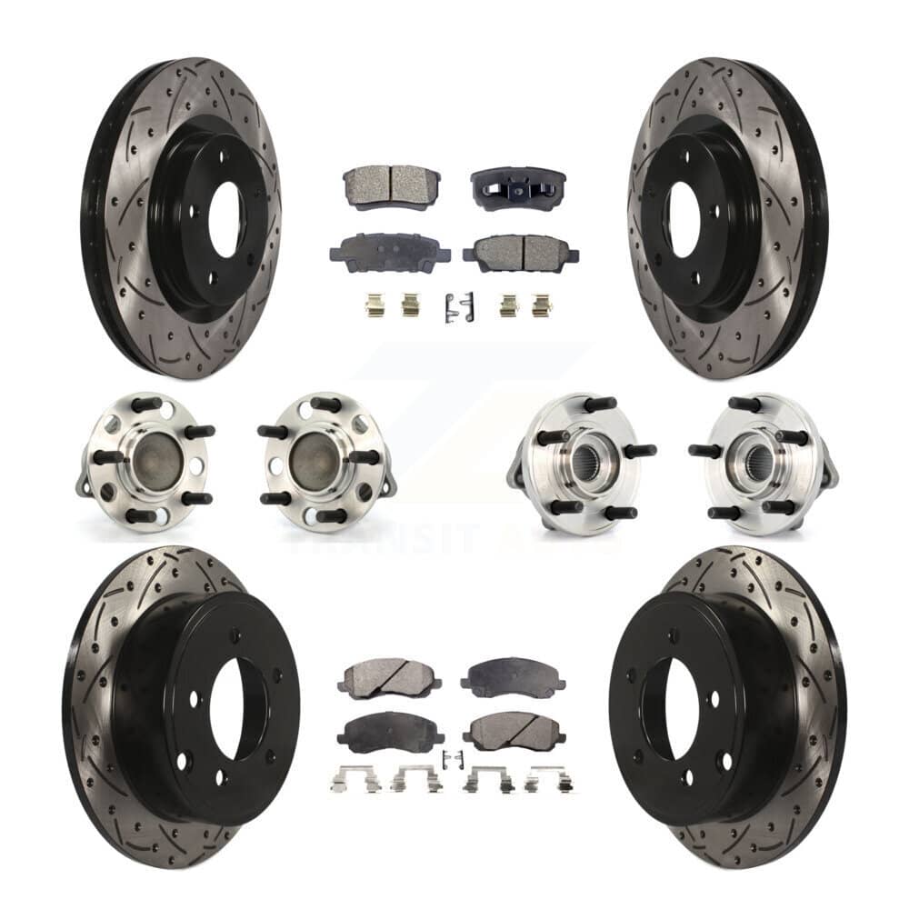 Transit Auto - KBB-110774 - Front and Rear Wheel Bearing and Hub Assembly Kits