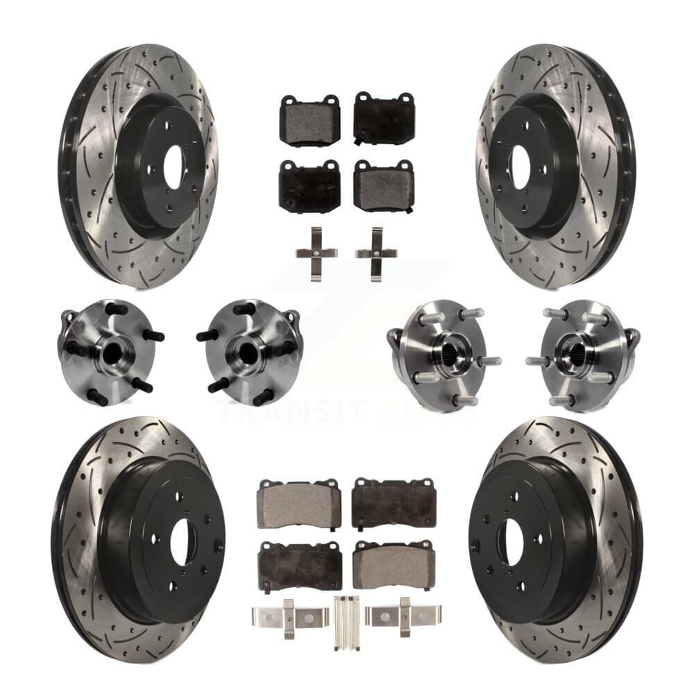 Transit Auto - KBB-110829 - Front and Rear Wheel Bearing and Hub Assembly Kits