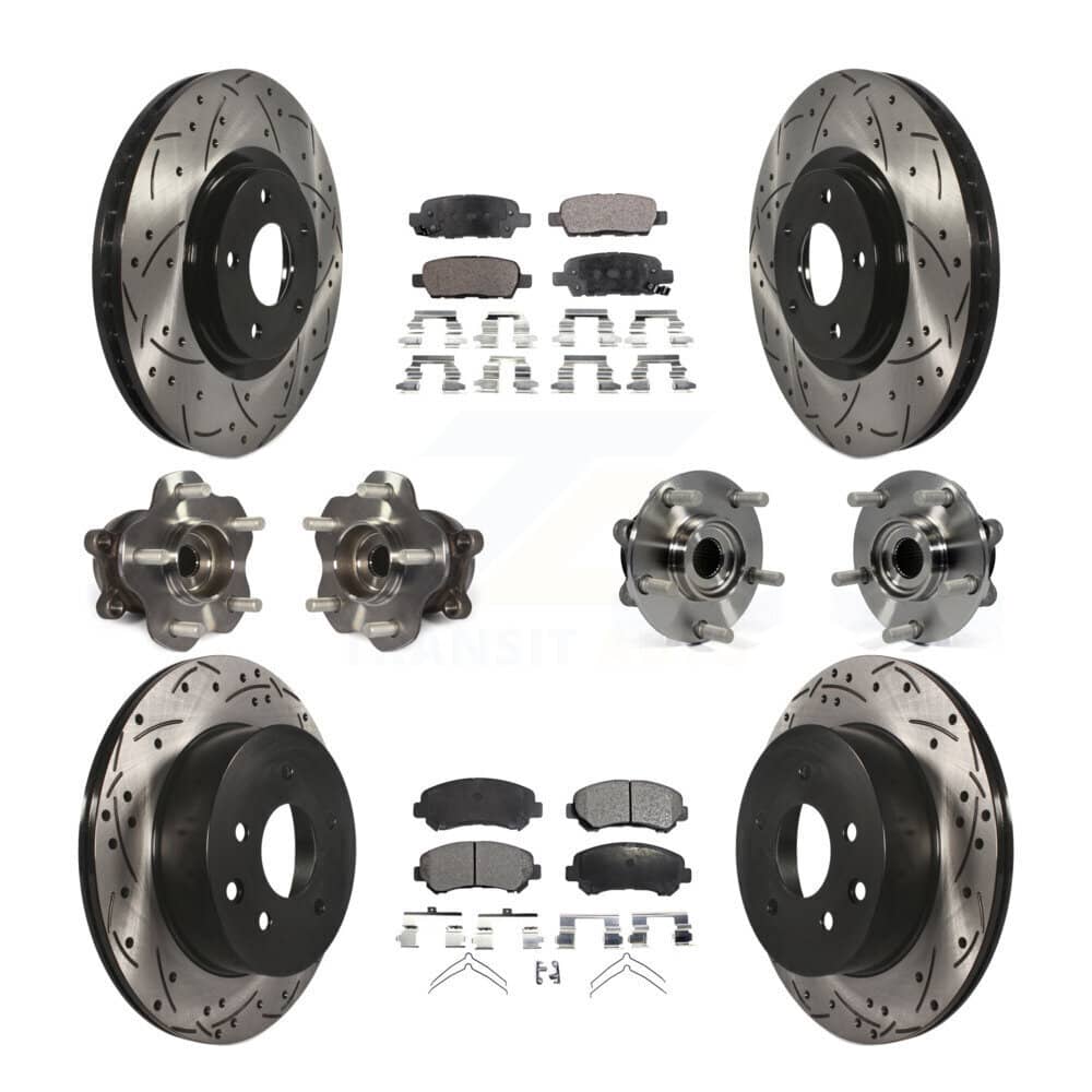 Transit Auto - KBB-110865 - Front and Rear Wheel Bearing and Hub Assembly Kits