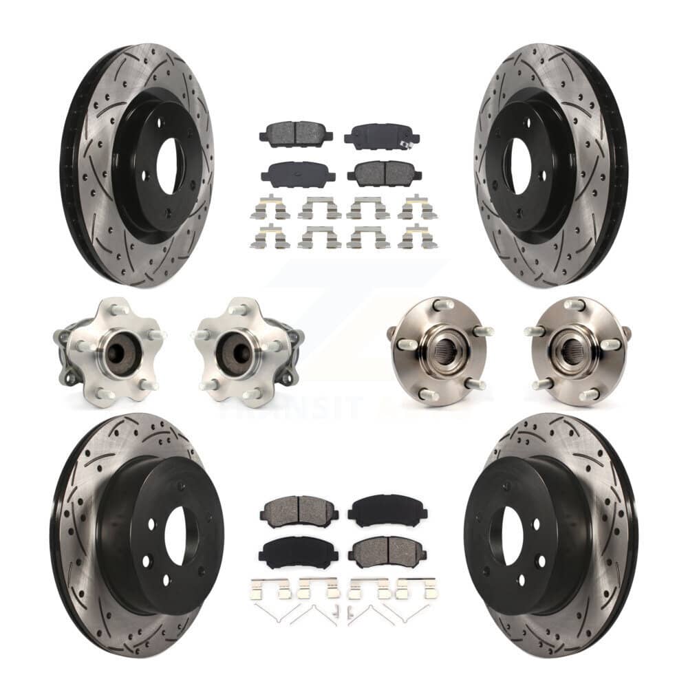 Transit Auto - KBB-111051 - Front and Rear Wheel Bearing and Hub Assembly Kits