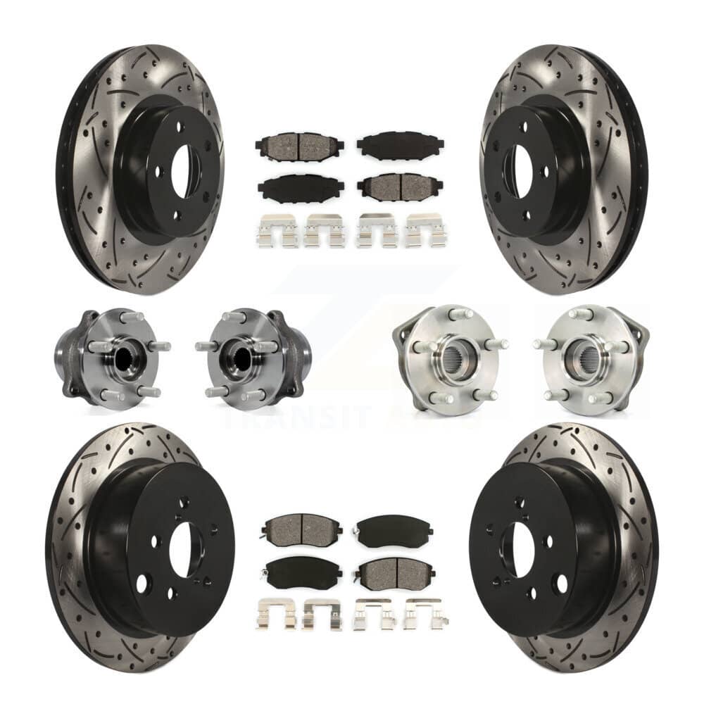 Transit Auto - KBB-111080 - Front and Rear Wheel Bearing and Hub Assembly Kits