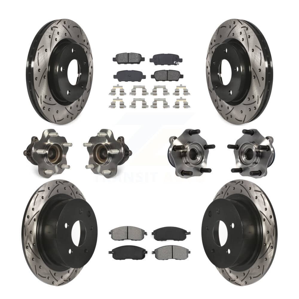 Transit Auto - KBB-111088 - Front and Rear Wheel Bearing and Hub Assembly Kits