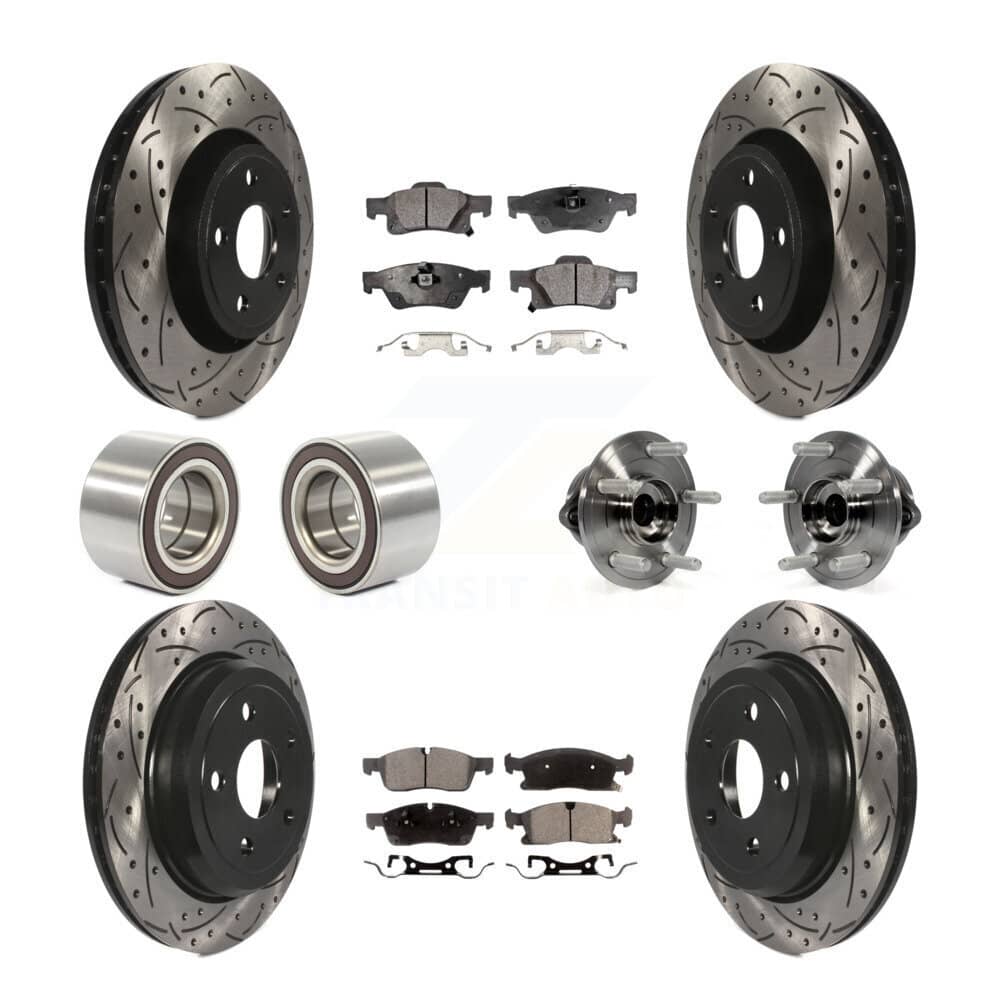 Transit Auto - KBB-111356 - Front and Rear Wheel Bearing and Hub Assembly Kits