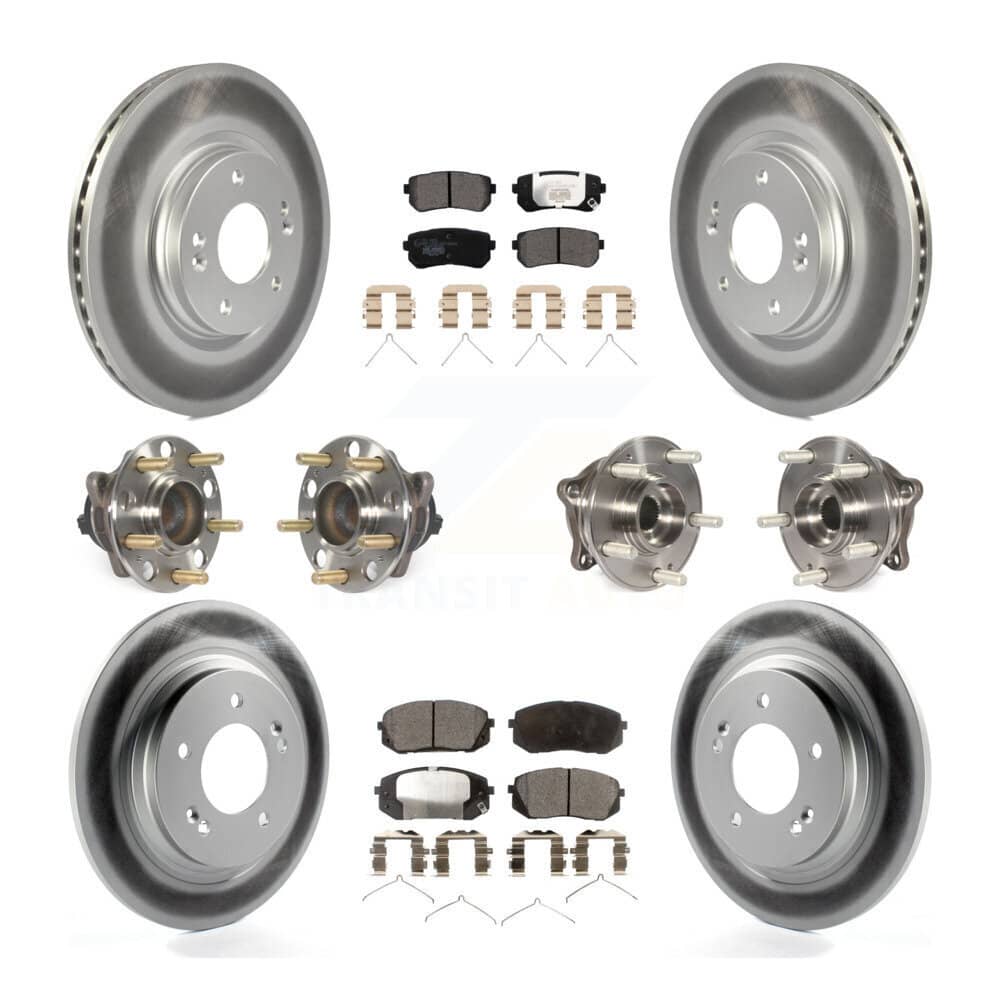 Transit Auto - KBB-112829 - Front and Rear Wheel Bearing and Hub Assembly Kits