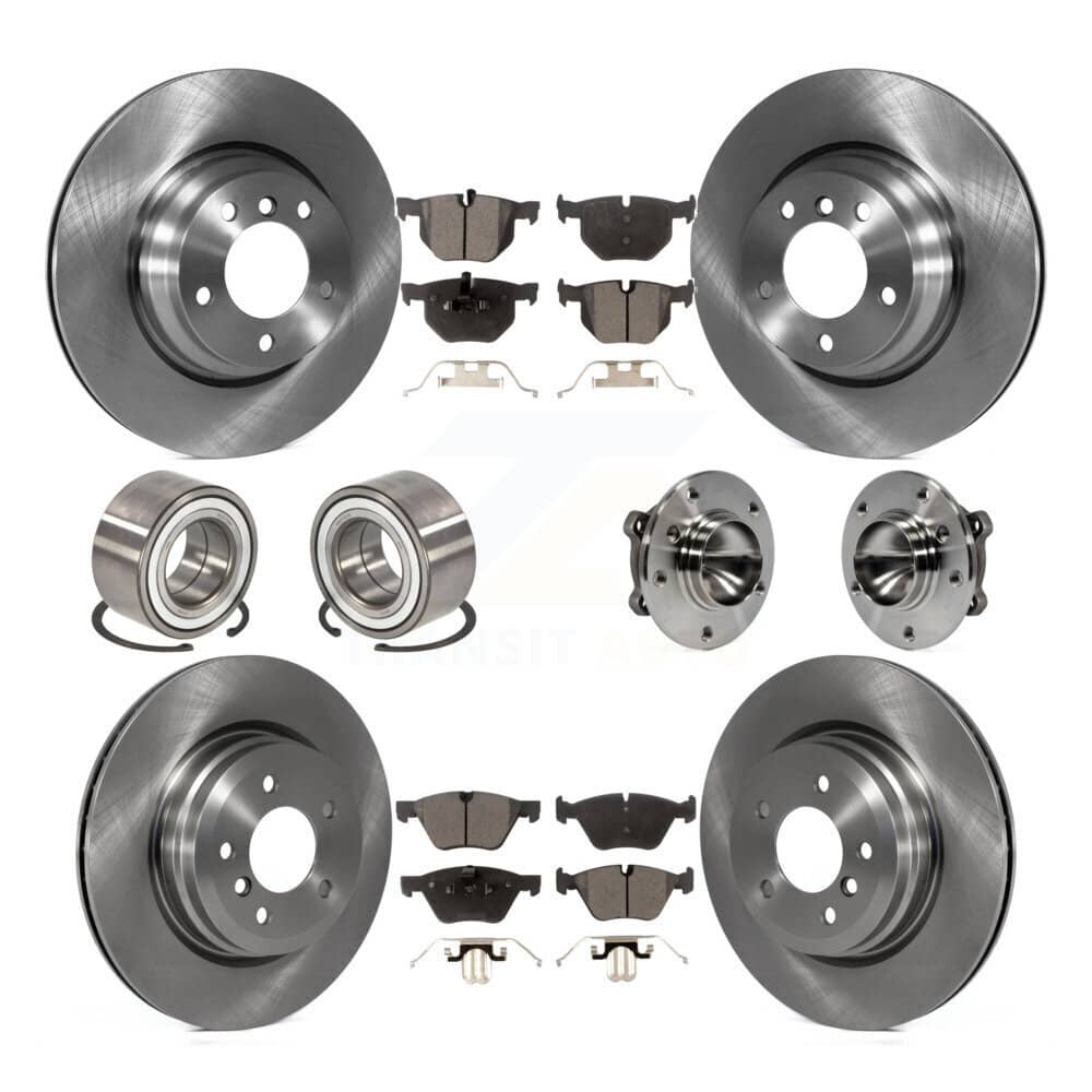 Transit Auto - KBB-113371 - Front and Rear Wheel Bearing and Hub Assembly Kits