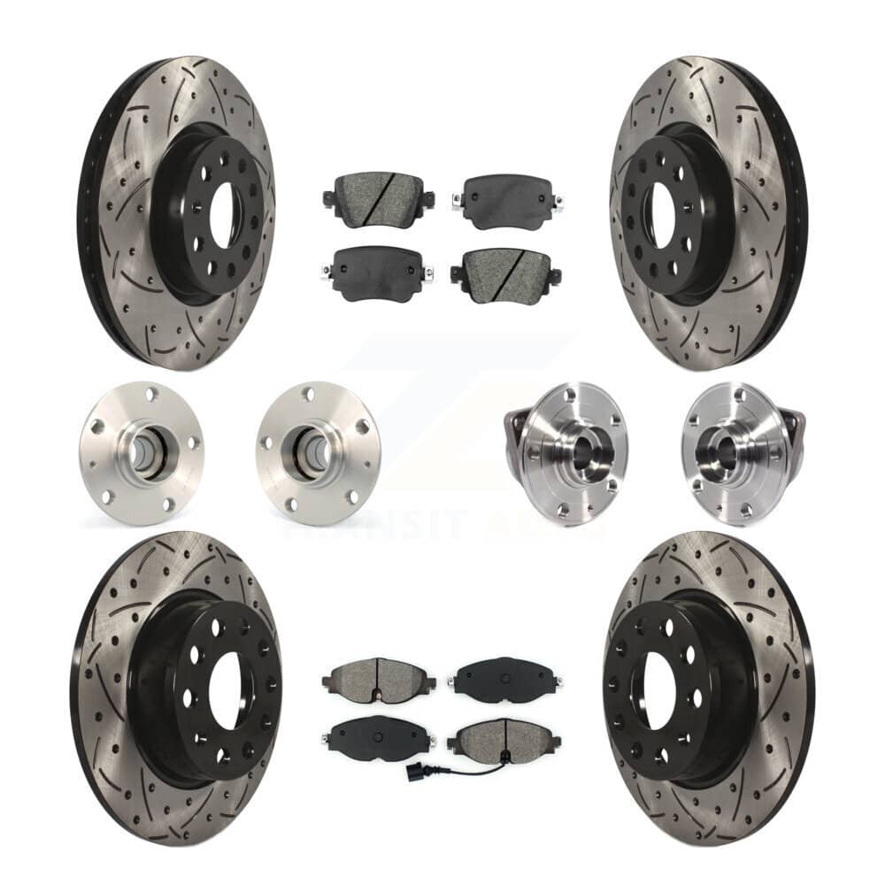 Transit Auto - KBB-113576 - Front and Rear Wheel Bearing and Hub Assembly Kits