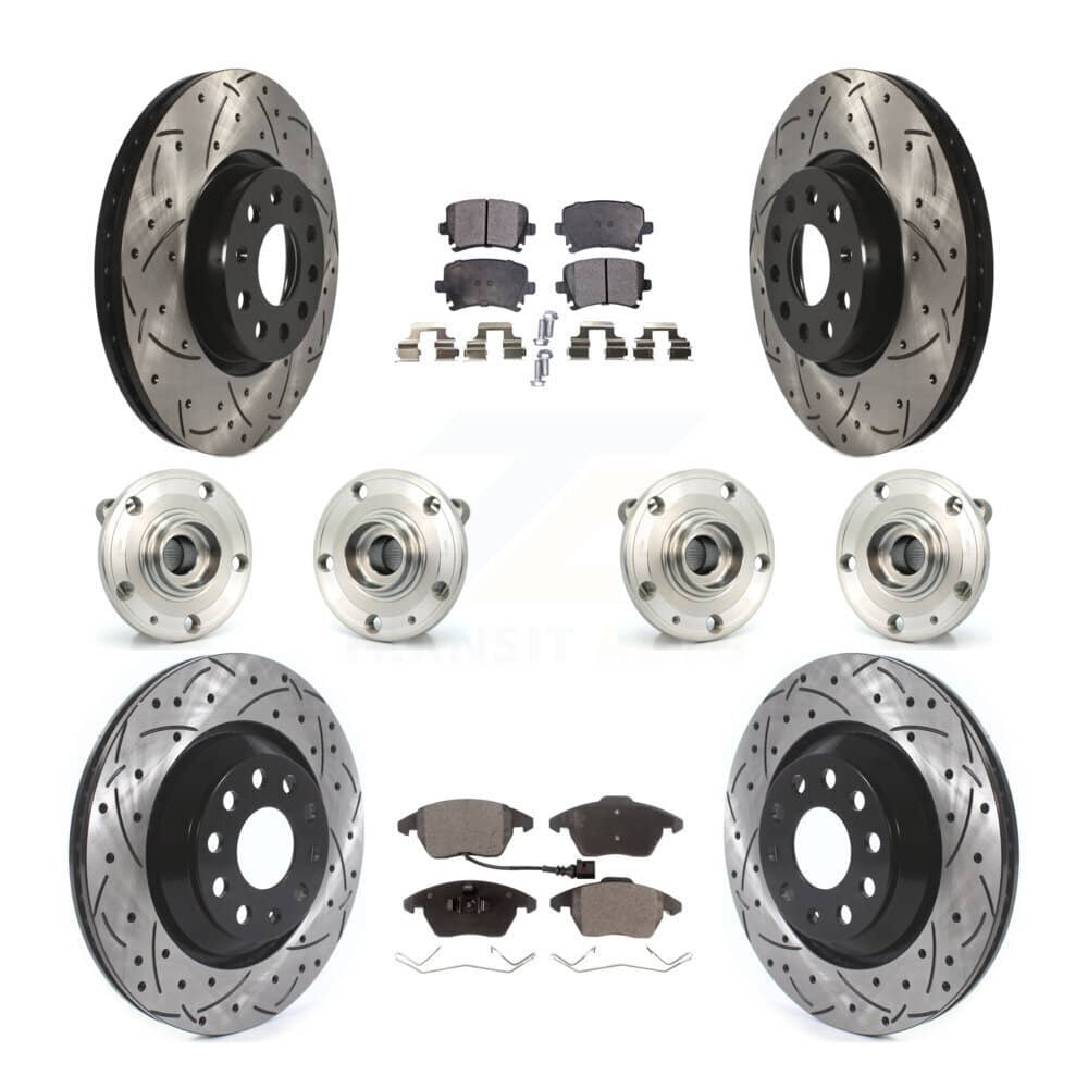 Transit Auto - KBB-114573 - Front and Rear Wheel Bearing and Hub Assembly Kits