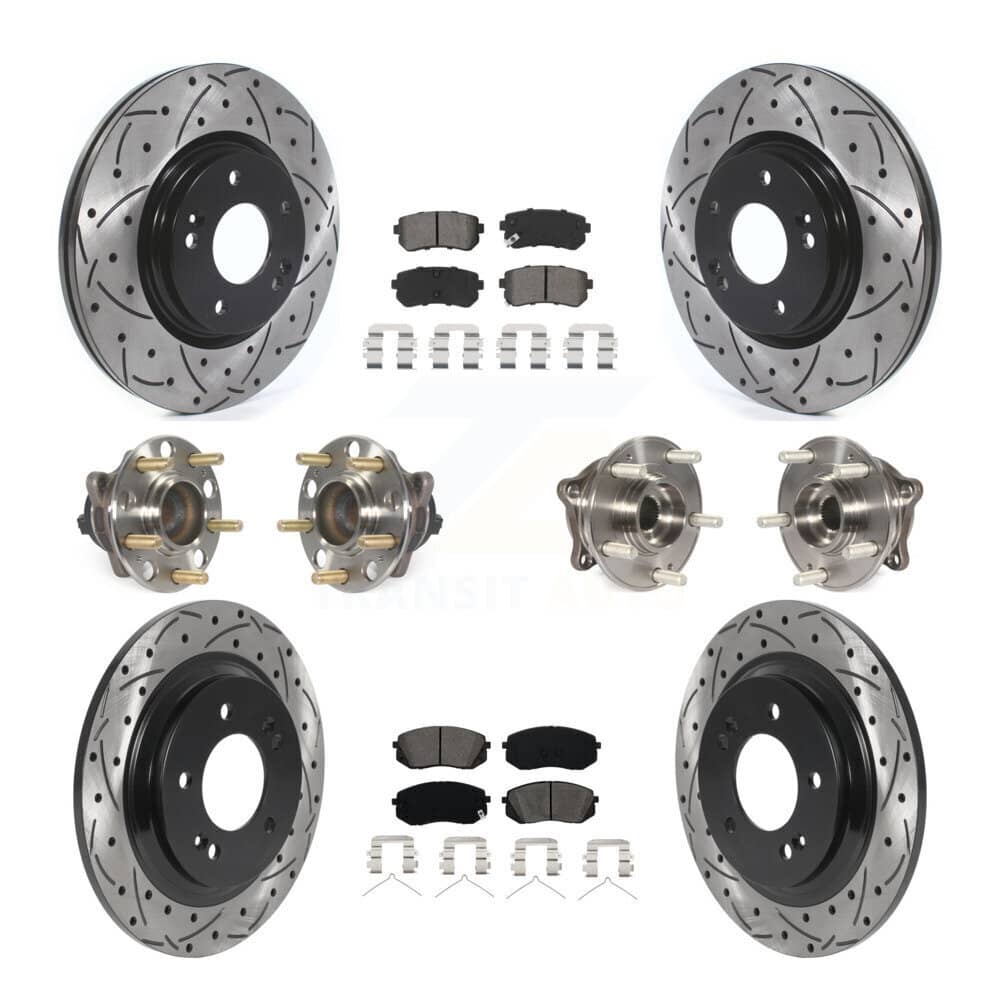 Transit Auto - KBB-115869 - Front and Rear Wheel Bearing and Hub Assembly Kits