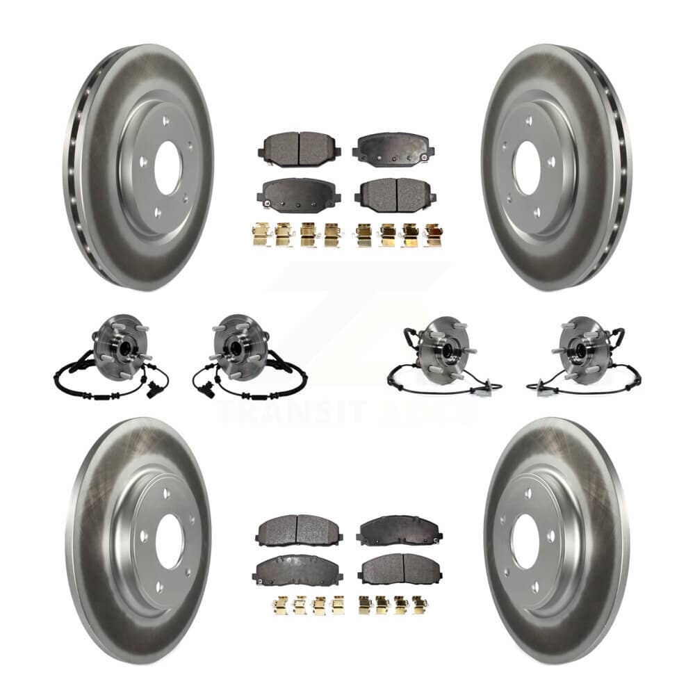 Transit Auto - KBB-116741 - Front and Rear Wheel Bearing and Hub Assembly Kits