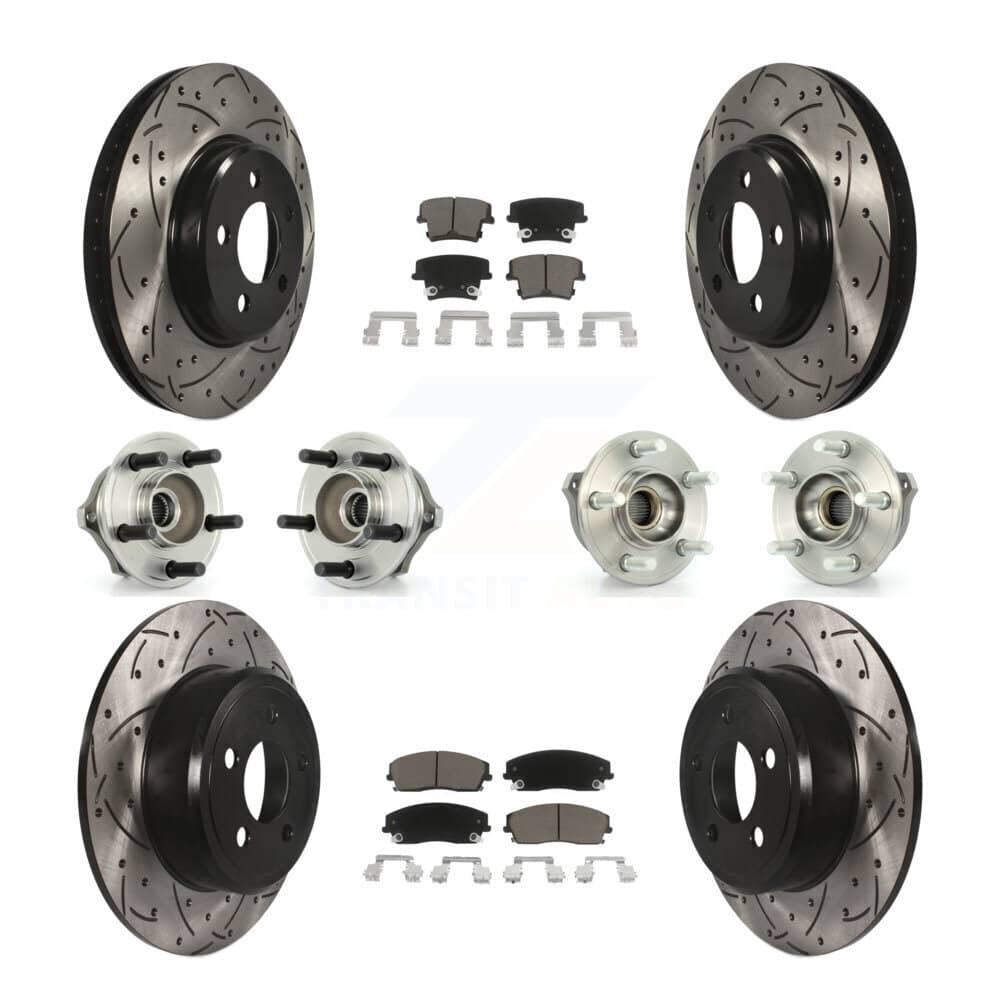 Transit Auto - KBB-119848 - Front and Rear Wheel Bearing and Hub Assembly Kits