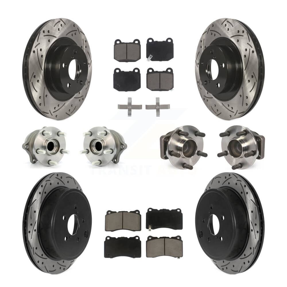 Transit Auto - KBB-119921 - Front and Rear Wheel Bearing and Hub Assembly Kits