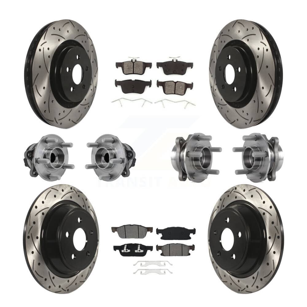 Transit Auto - KBB-127099 - Front and Rear Wheel Bearing and Hub Assembly Kits