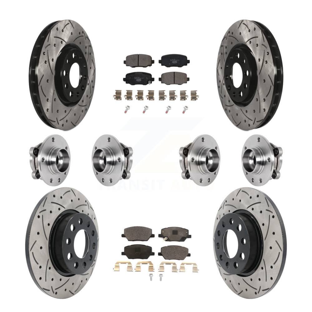 Transit Auto - KBB-127138 - Front and Rear Wheel Bearing and Hub Assembly Kits