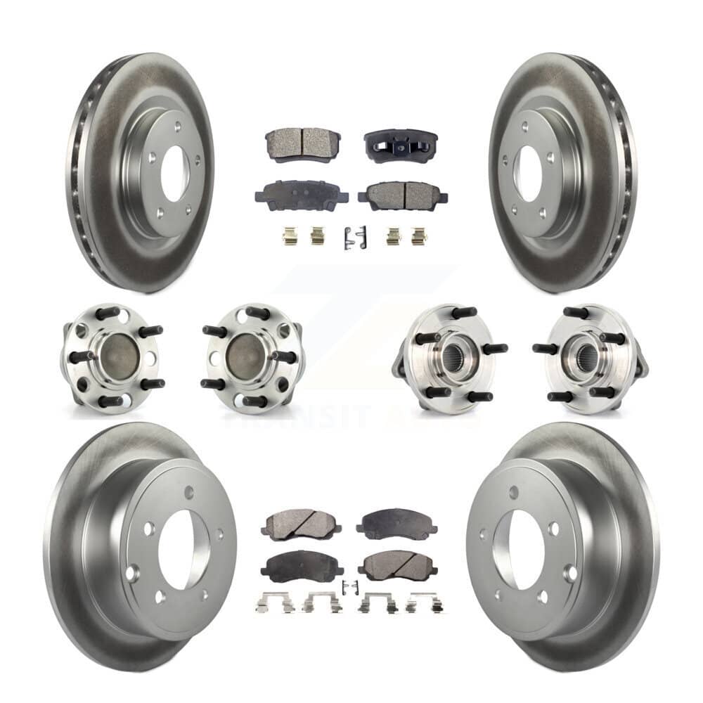 Transit Auto - KBB-127628 - Front and Rear Wheel Bearing and Hub Assembly Kits