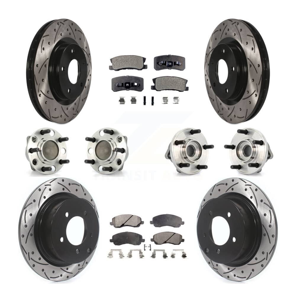 Transit Auto - KBB-127730 - Front and Rear Wheel Bearing and Hub Assembly Kits