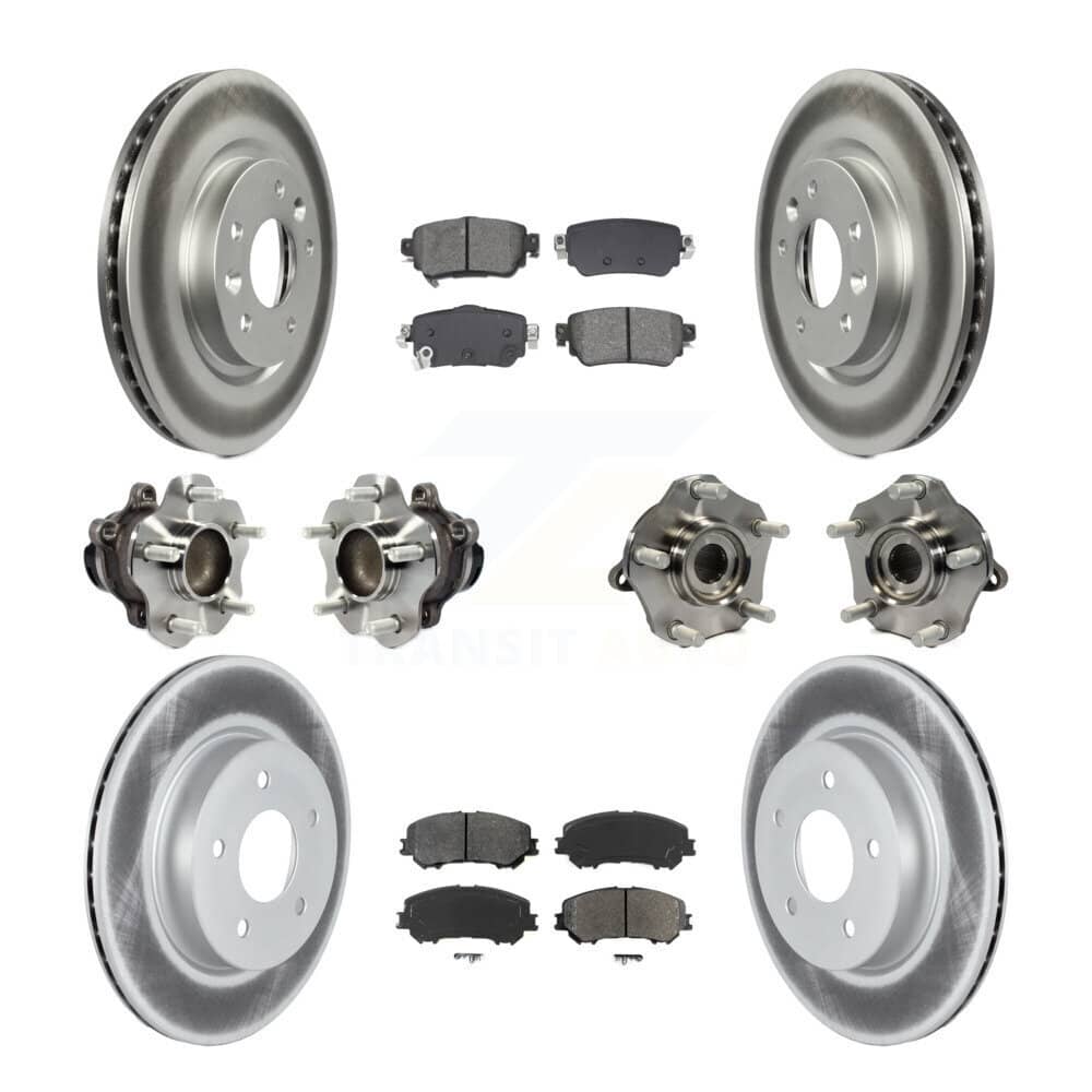 Transit Auto - KBB-128690 - Front and Rear Wheel Bearing and Hub Assembly Kits