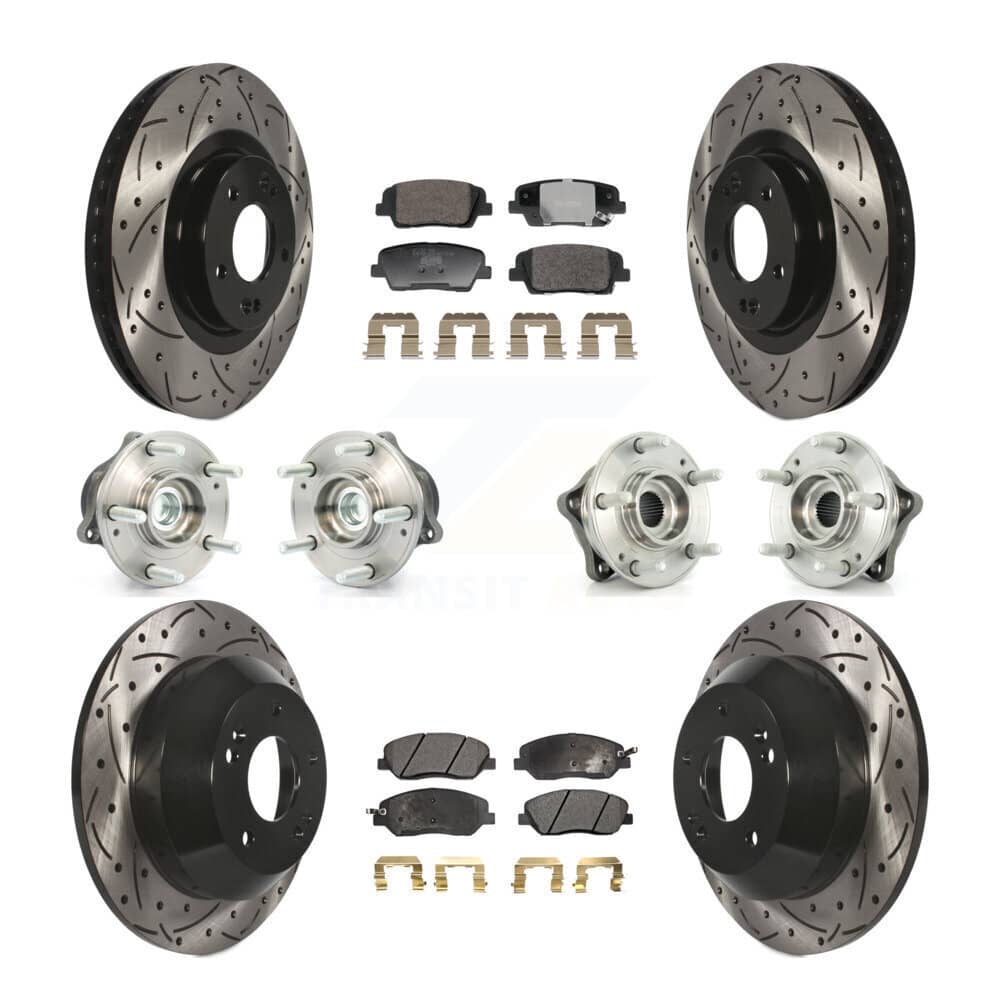Transit Auto - KBB-128803 - Front and Rear Wheel Bearing and Hub Assembly Kits