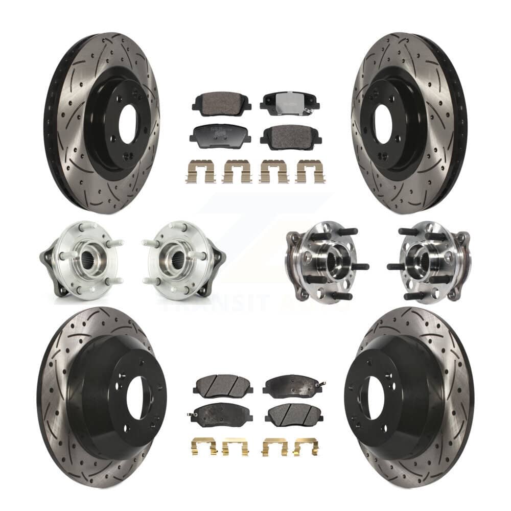 Transit Auto - KBB-128806 - Front and Rear Wheel Bearing and Hub Assembly Kits