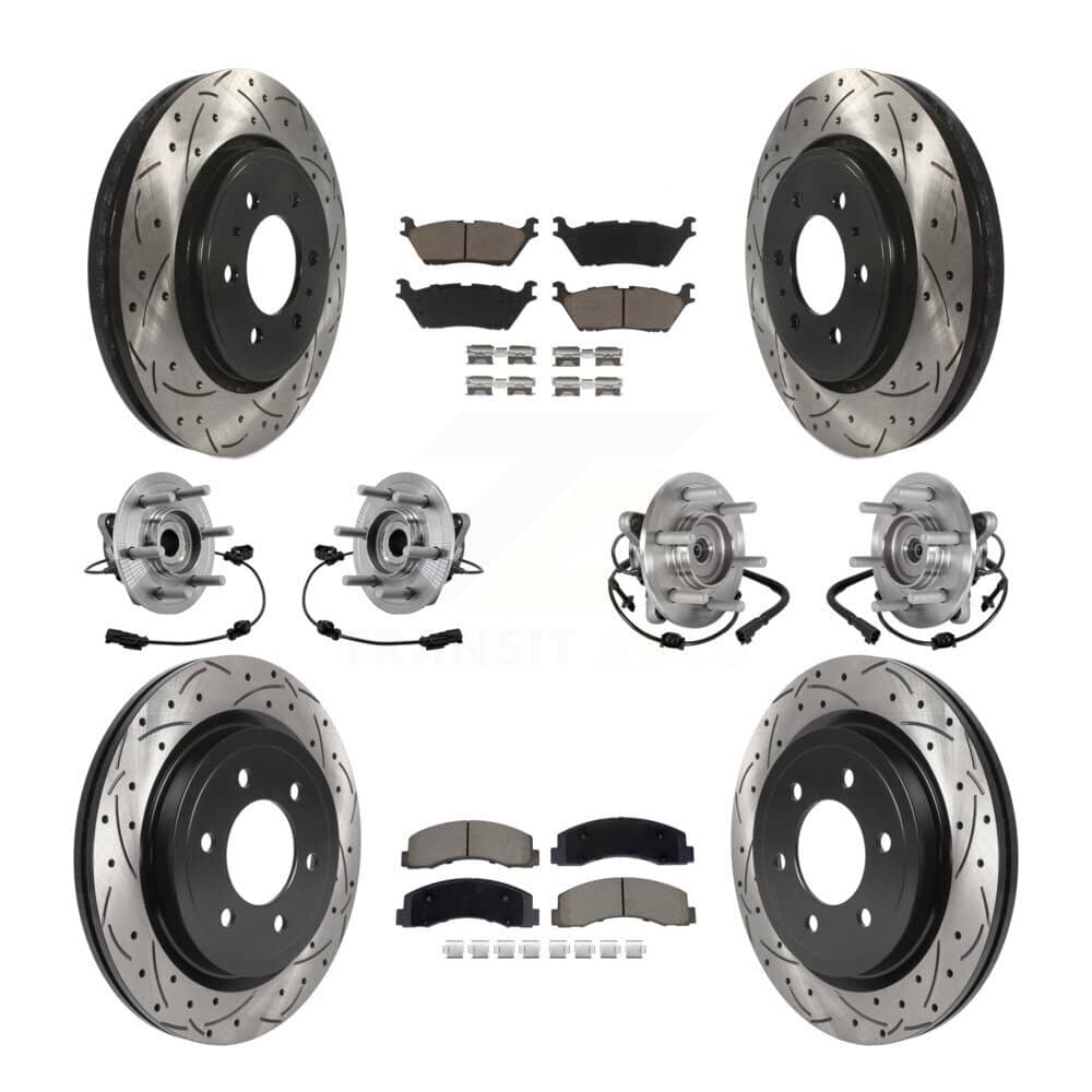 Transit Auto - KBB-129629 - Front and Rear Wheel Bearing and Hub Assembly Kits
