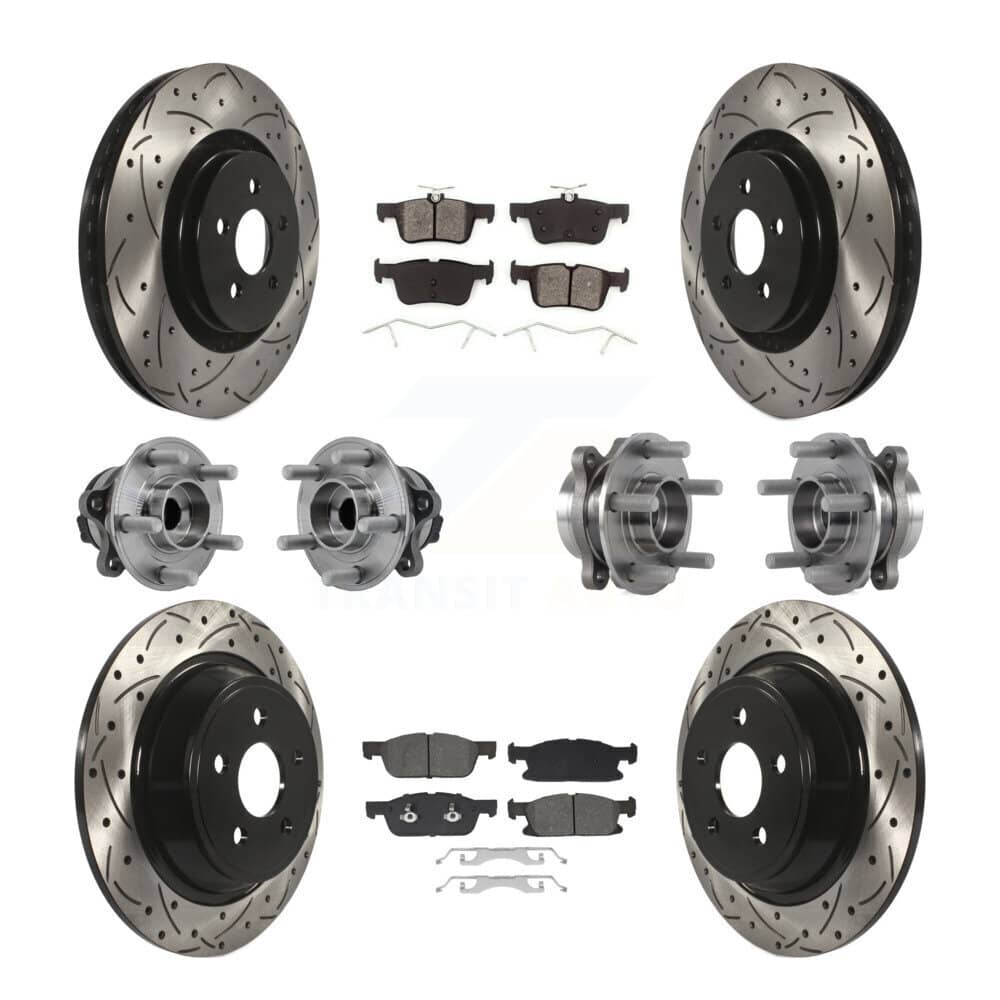 Transit Auto - KBB-129660 - Front and Rear Wheel Bearing and Hub Assembly Kits