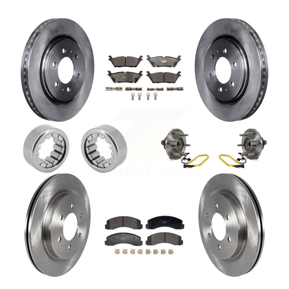 Transit Auto - KBB-129753 - Front and Rear Wheel Bearing and Hub Assembly Kits