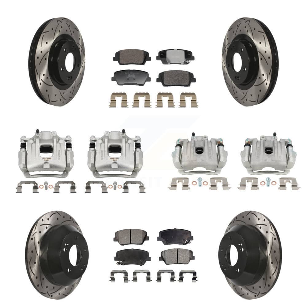 Transit Auto - KCD-100680T - Front and Rear Disc Brake Kits