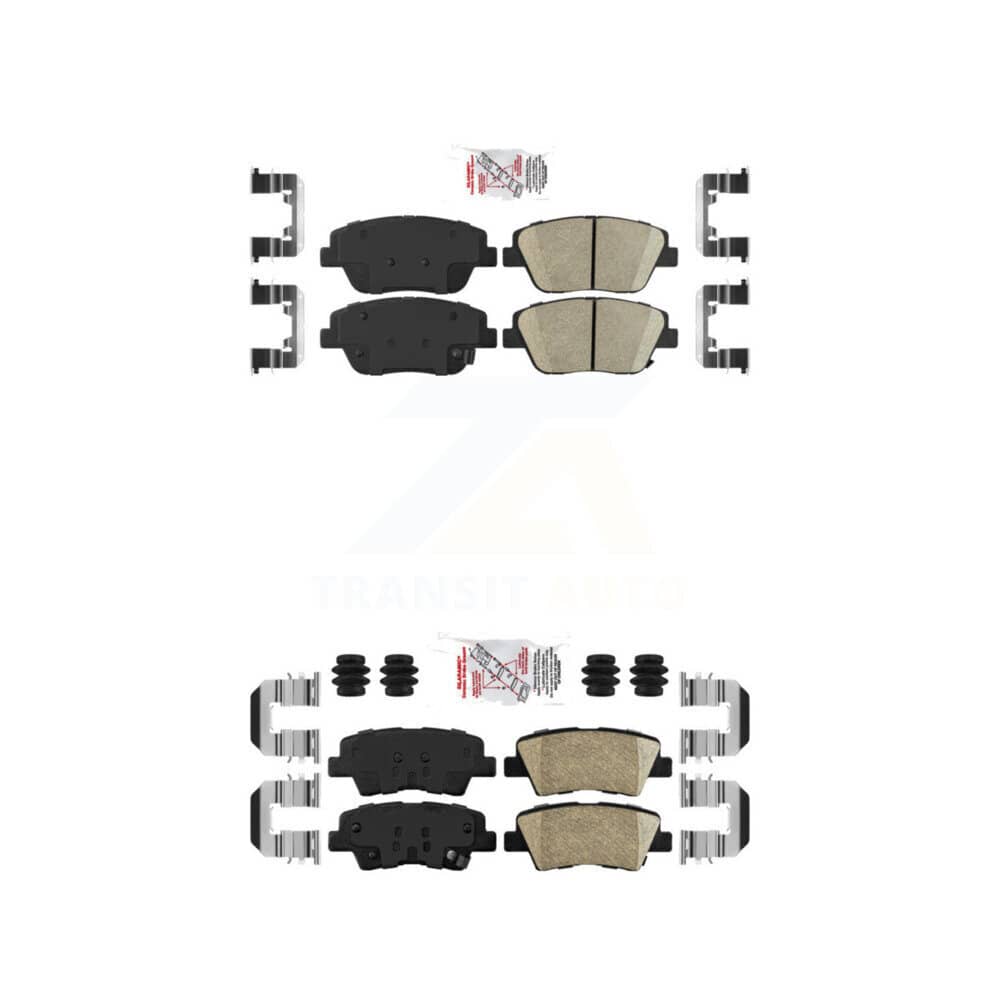 AmeriBRAKES - KNF-101678 - Front and Rear Disc Brake Pad Kits