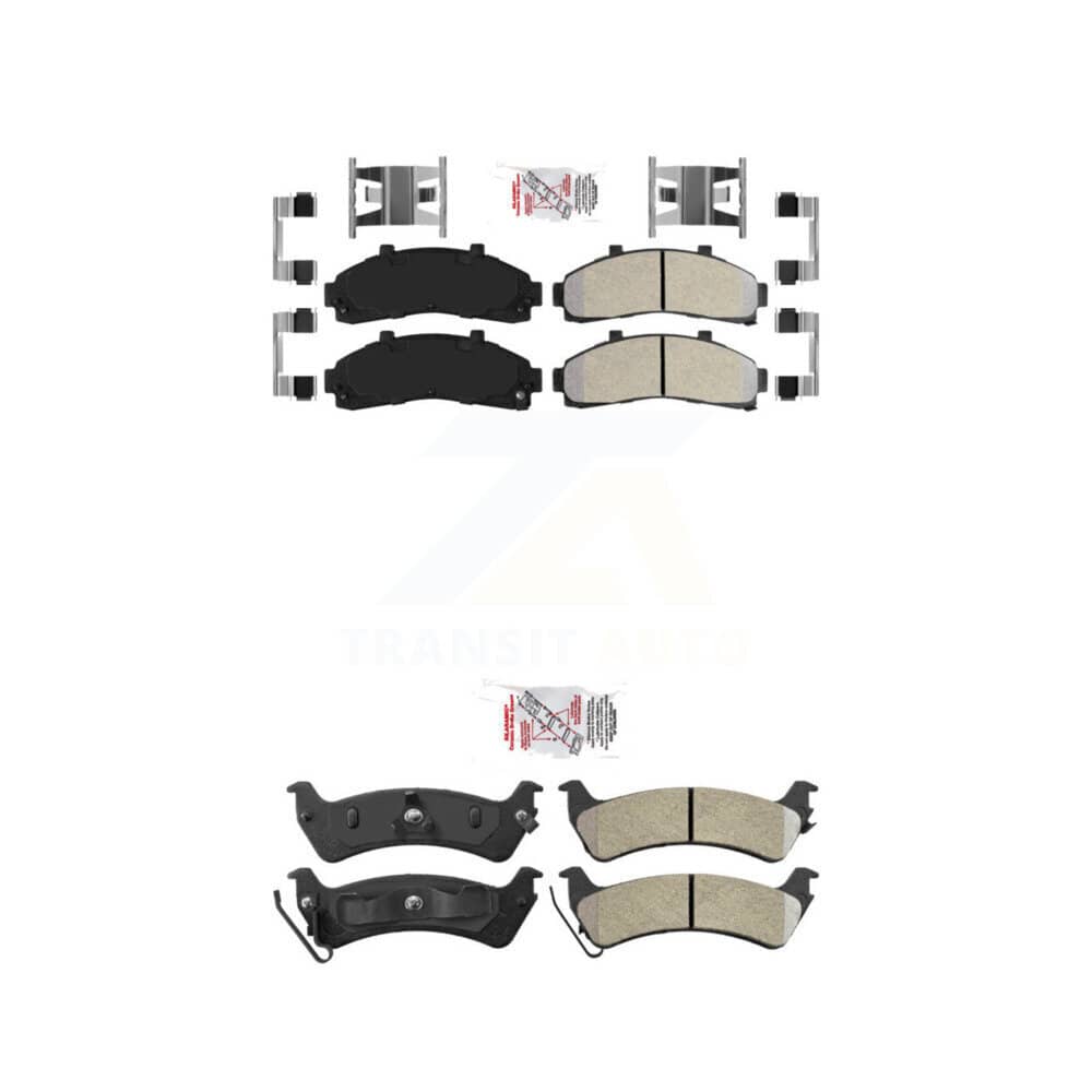 AmeriBRAKES - KNF-101740 - Front and Rear Disc Brake Pad Kits