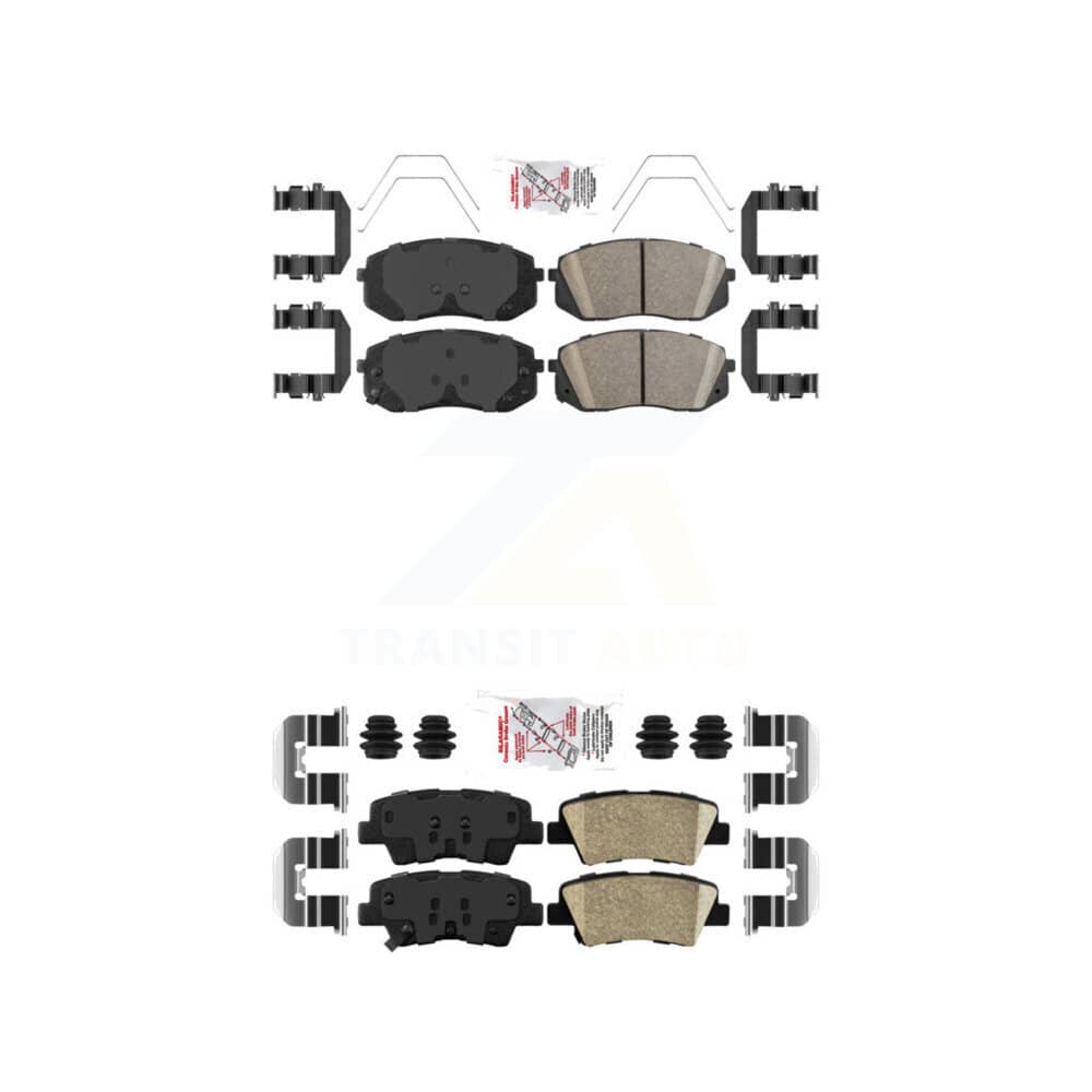 AmeriBRAKES - KNF-101763 - Front and Rear Disc Brake Pad Kits