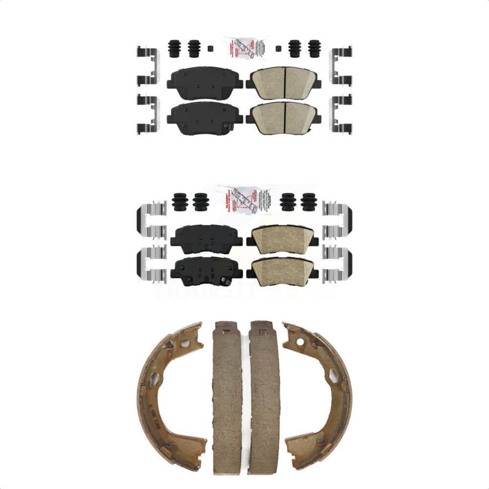 Transit Auto - KNN-100473 - Front and Rear Disc Brake Pad Kits