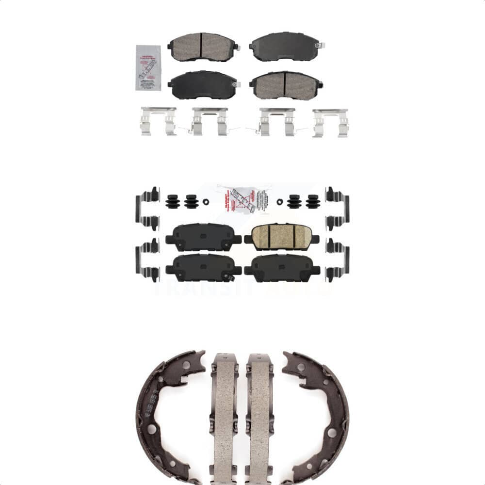 Transit Auto - KNN-101081 - Front and Rear Disc Brake Pad Kits