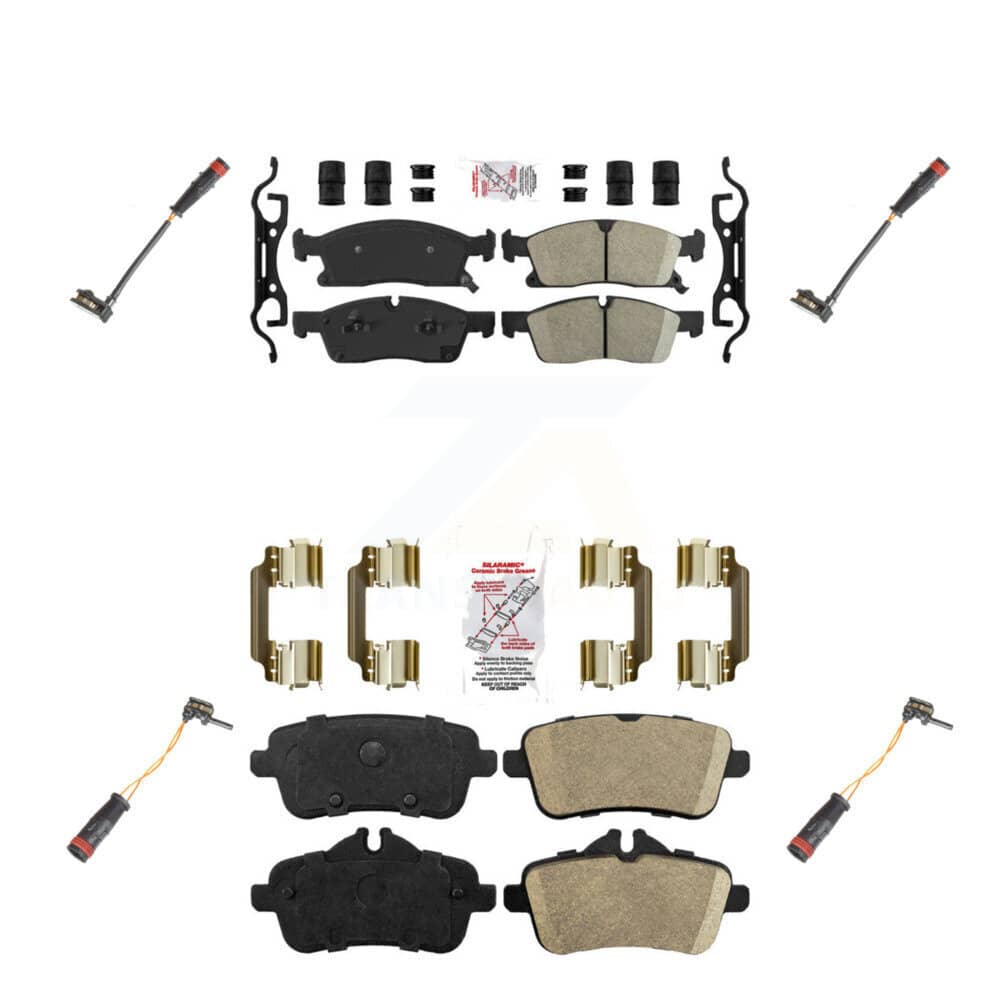 AmeriBRAKES - KNW-100318 - Front and Rear Disc Brake Pad Kits