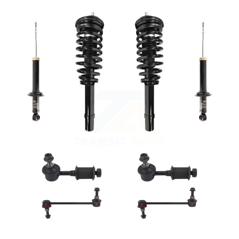 Transit Auto - KSS-107657 - Front and Rear Suspension Strut and Coil Spring Assembly Kits