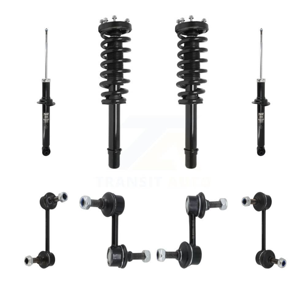 Transit Auto - KSS-107658 - Front and Rear Suspension Strut and Coil Spring Assembly Kits