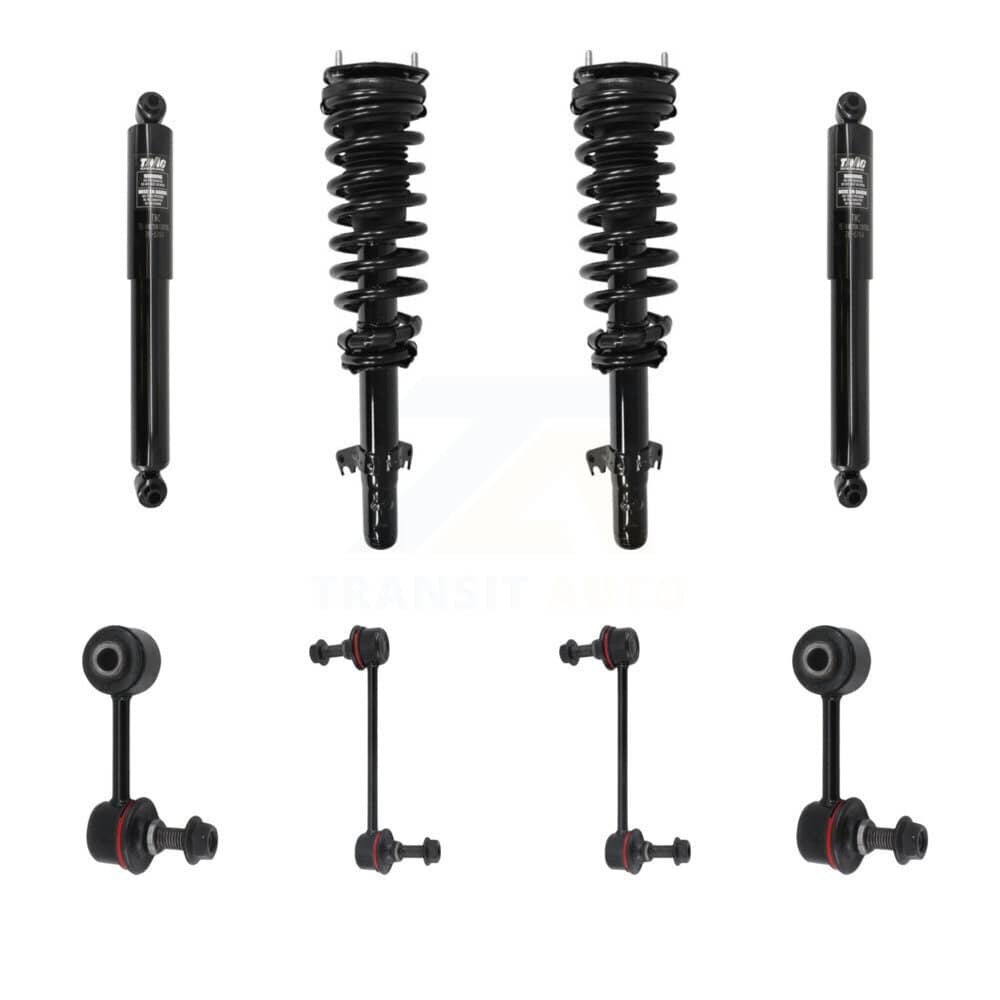 Transit Auto - KSS-107684 - Front and Rear Suspension Strut and Coil Spring Assembly Kits