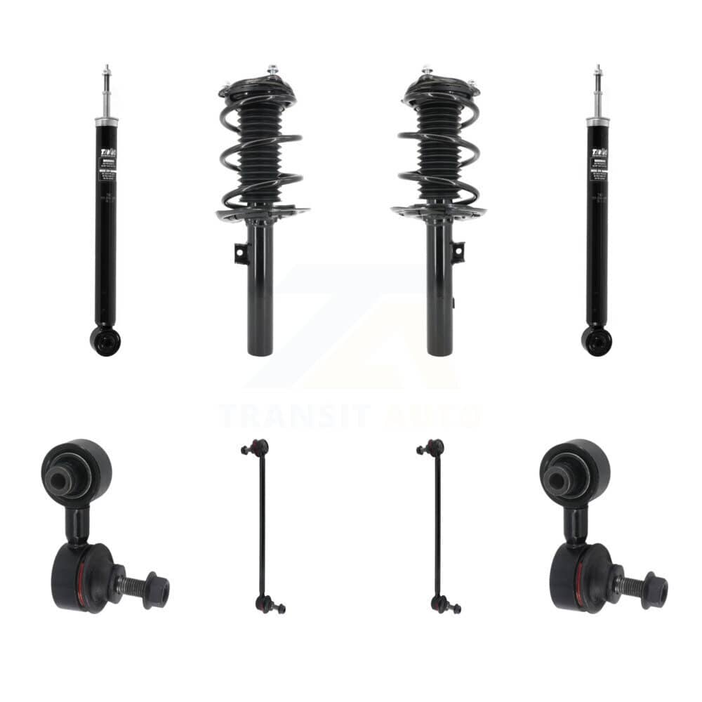 Transit Auto - KSS-107777 - Front and Rear Suspension Strut and Coil Spring Assembly Kits