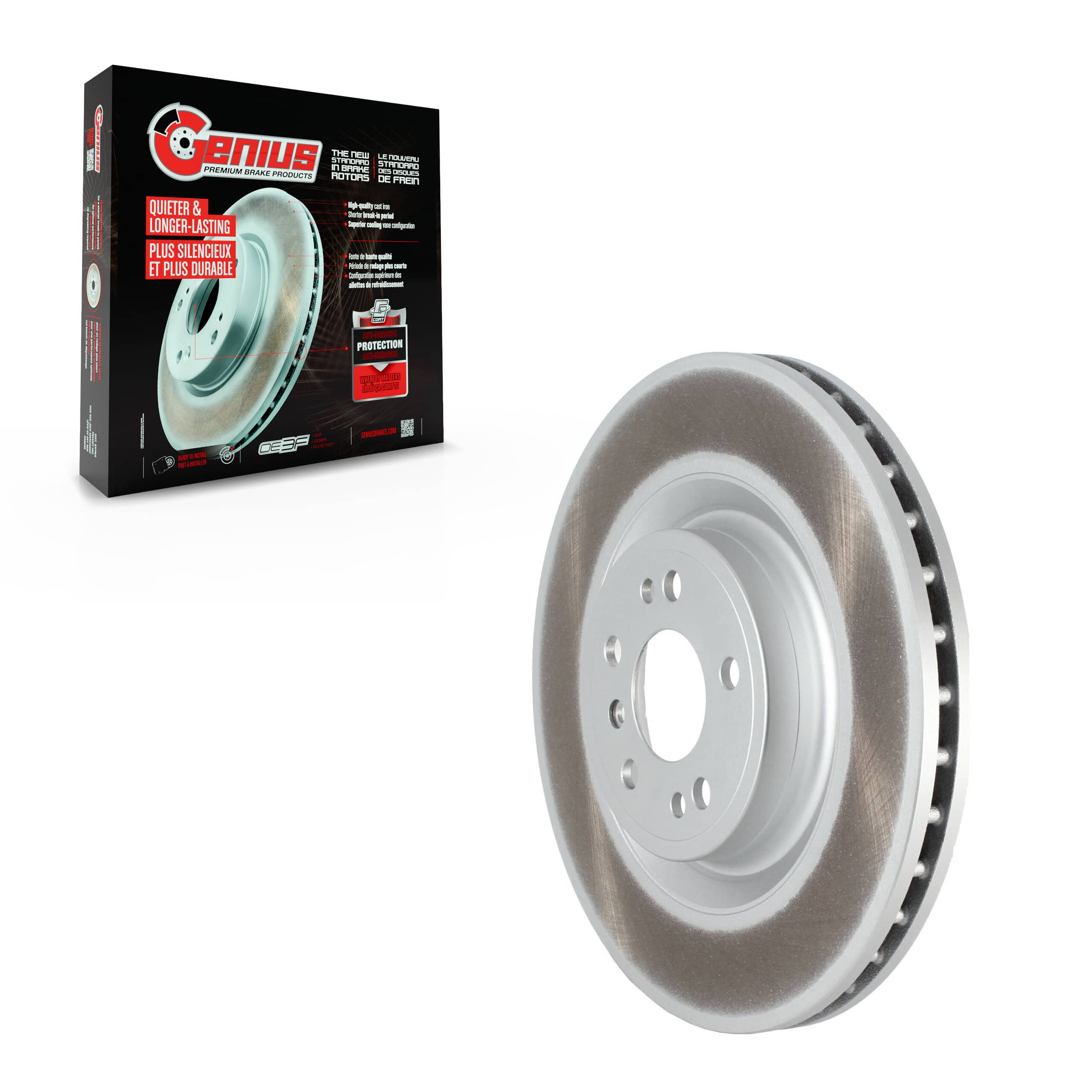 Genius - GCR-982121 - Front Disc Brake Rotor
