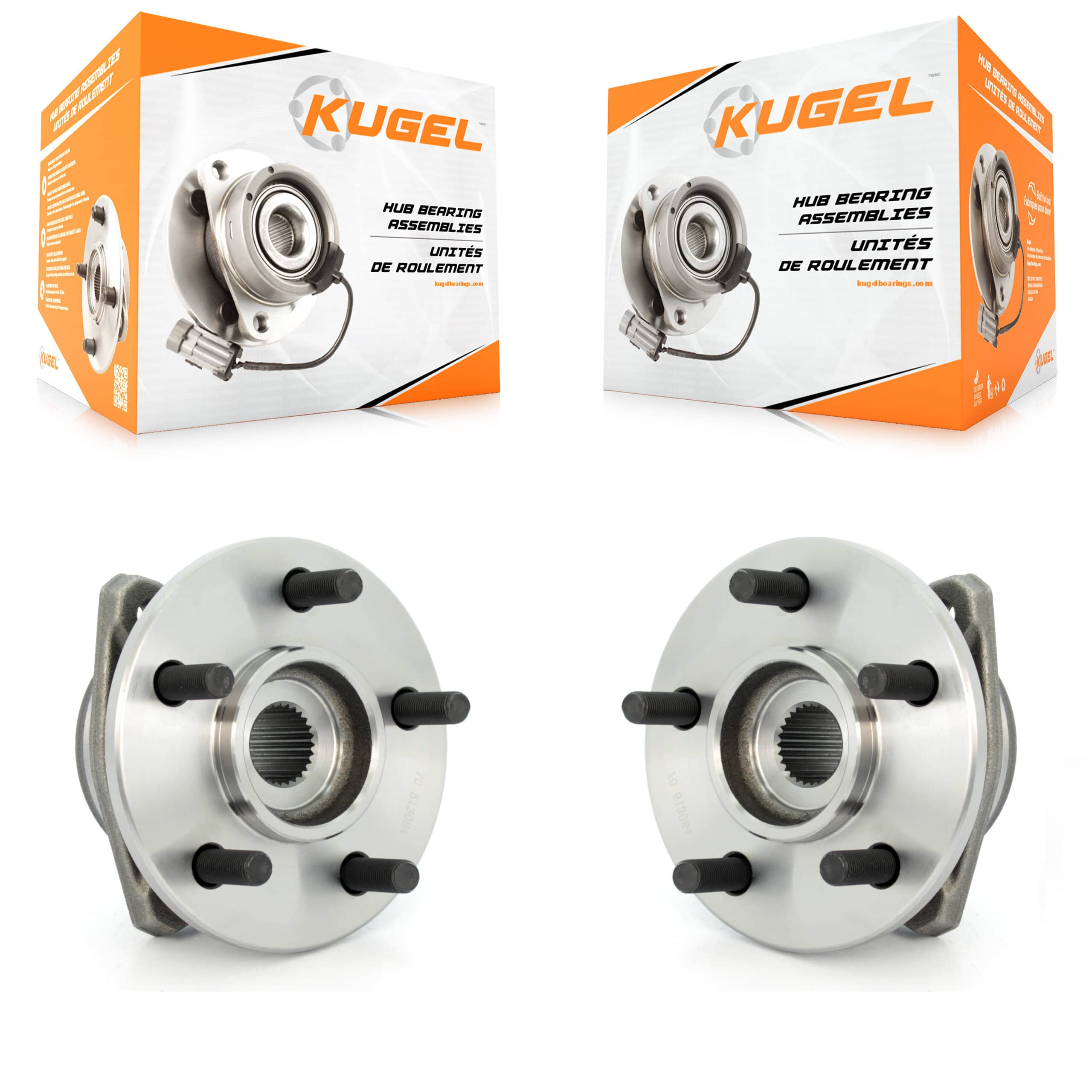 Kugel - K70-100248 - Front Wheel Bearing and Hub Assembly Kits