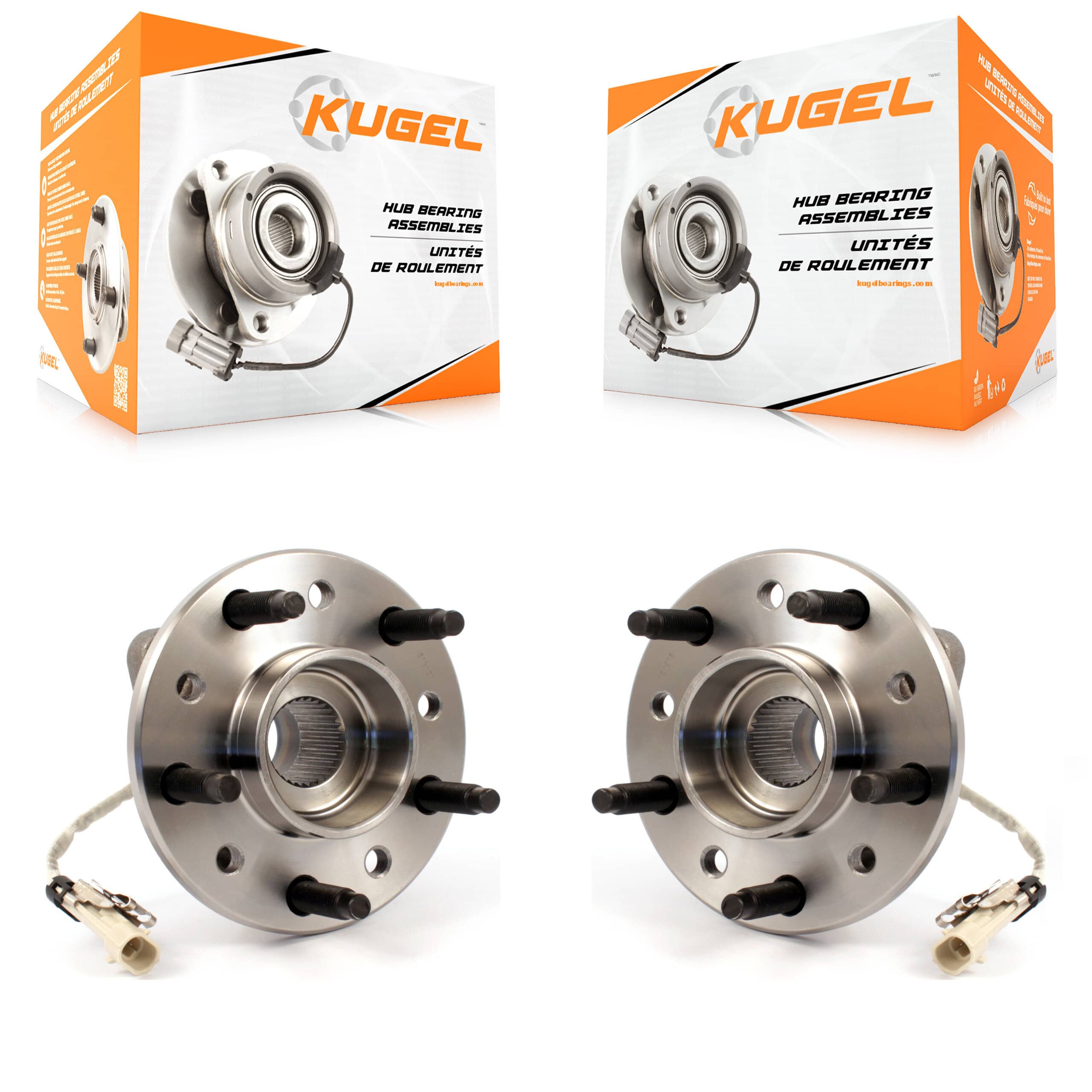 Kugel - K70-100259 - Front Wheel Bearing and Hub Assembly Kits