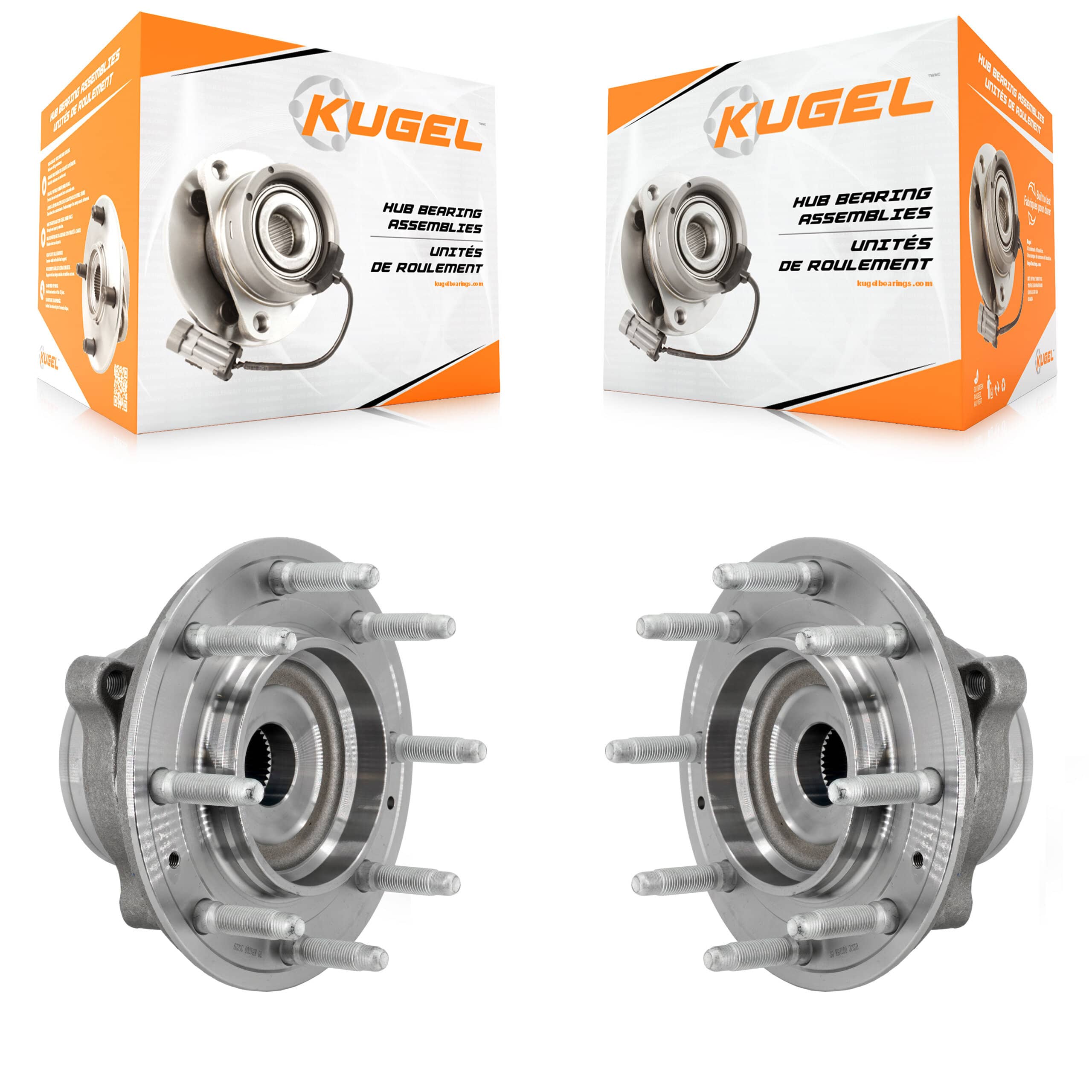 Kugel - K70-102072 - Front Wheel Bearing and Hub Assembly Kits