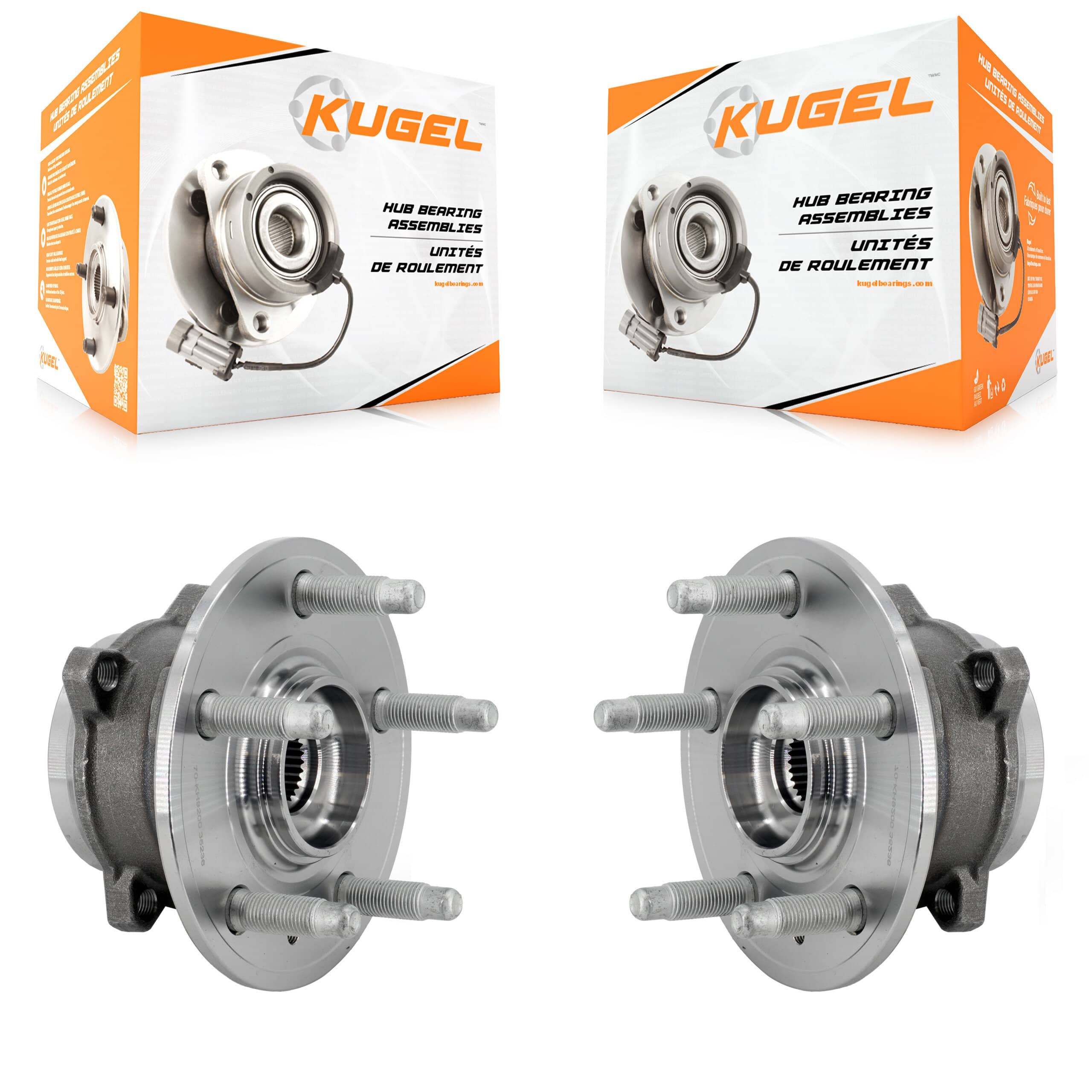 Kugel - K70-102095 - Front Wheel Bearing and Hub Assembly Kits