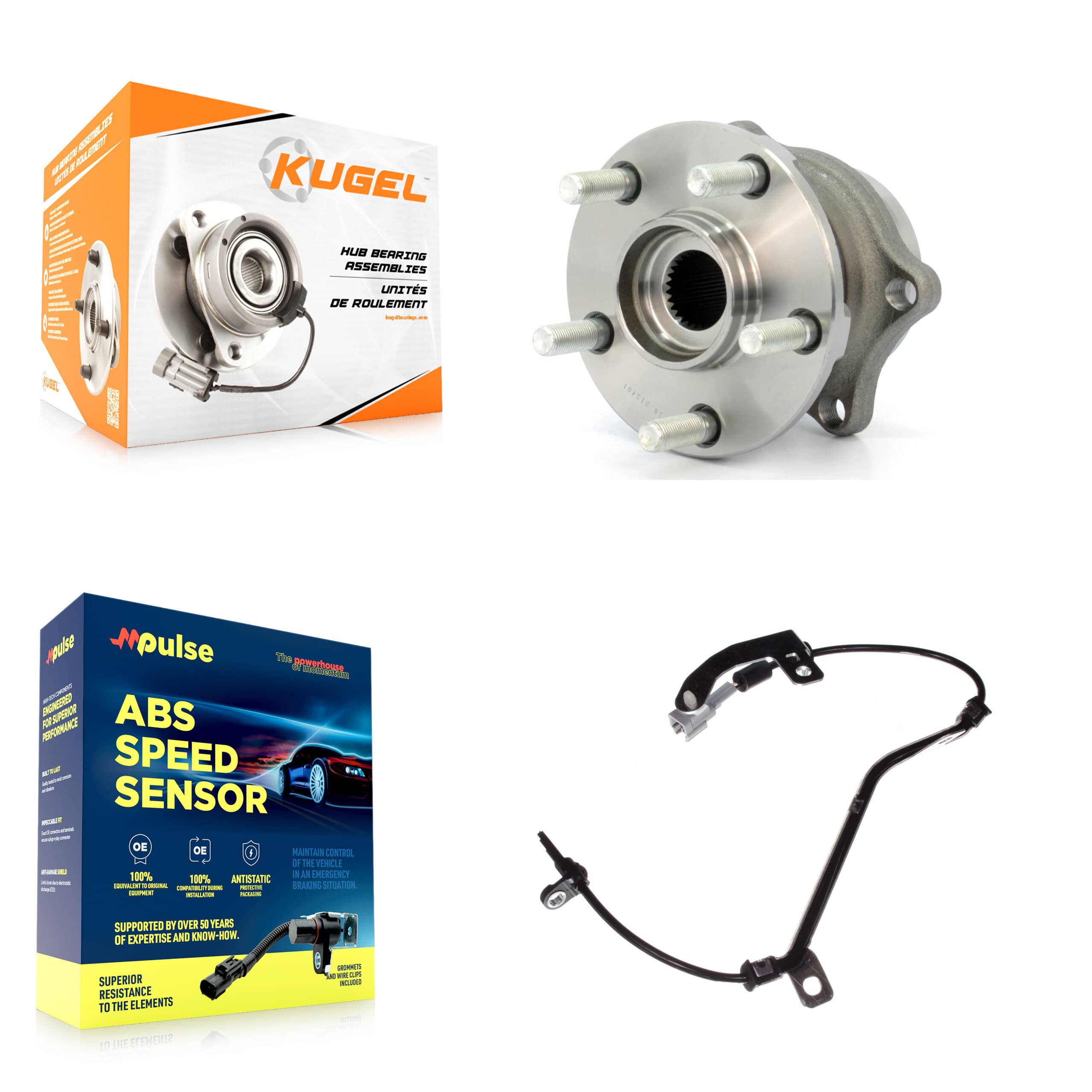 Kugel - K7S-100753 - Rear Wheel Bearing and Hub Assembly Kits