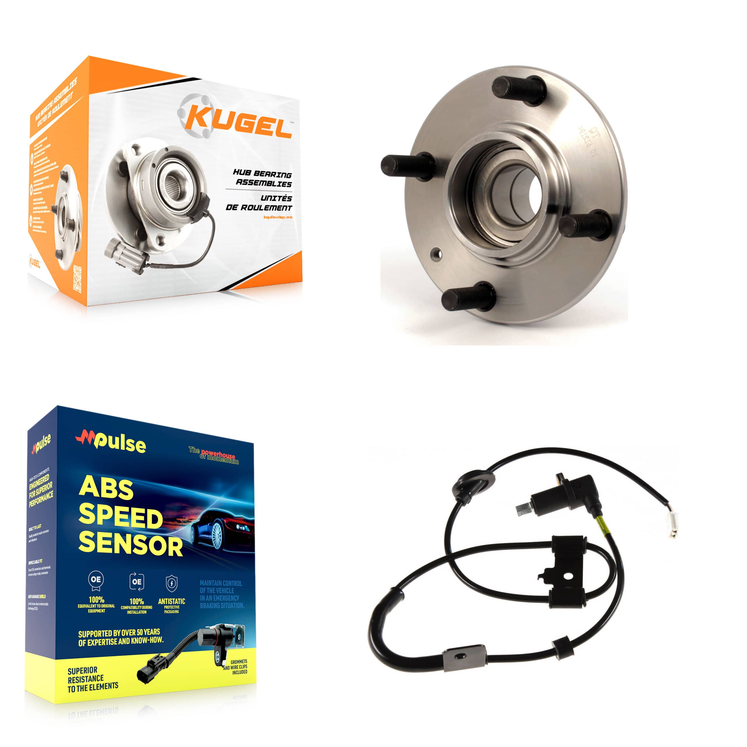 Kugel - K7S-100790 - Rear Wheel Bearing and Hub Assembly Kits