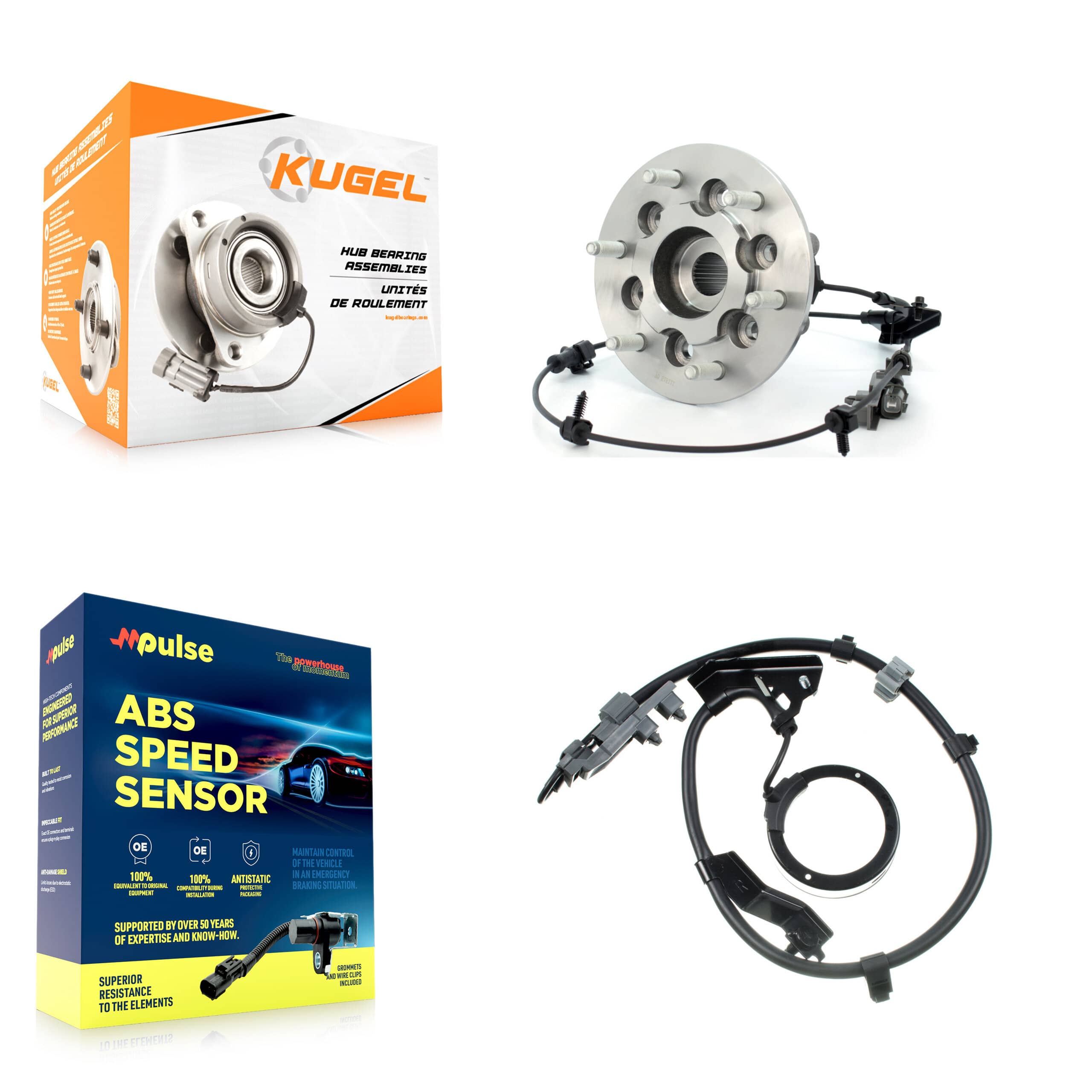 Kugel - K7S-101710 - Front Right Wheel Bearing and Hub Assembly Kits
