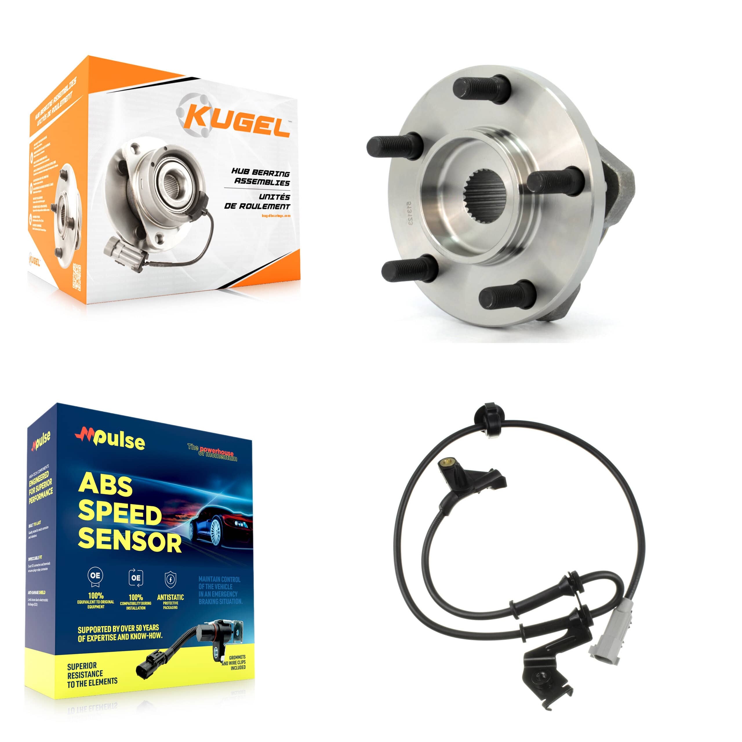 Kugel - K7S-102277 - Front Wheel Bearing and Hub Assembly Kits