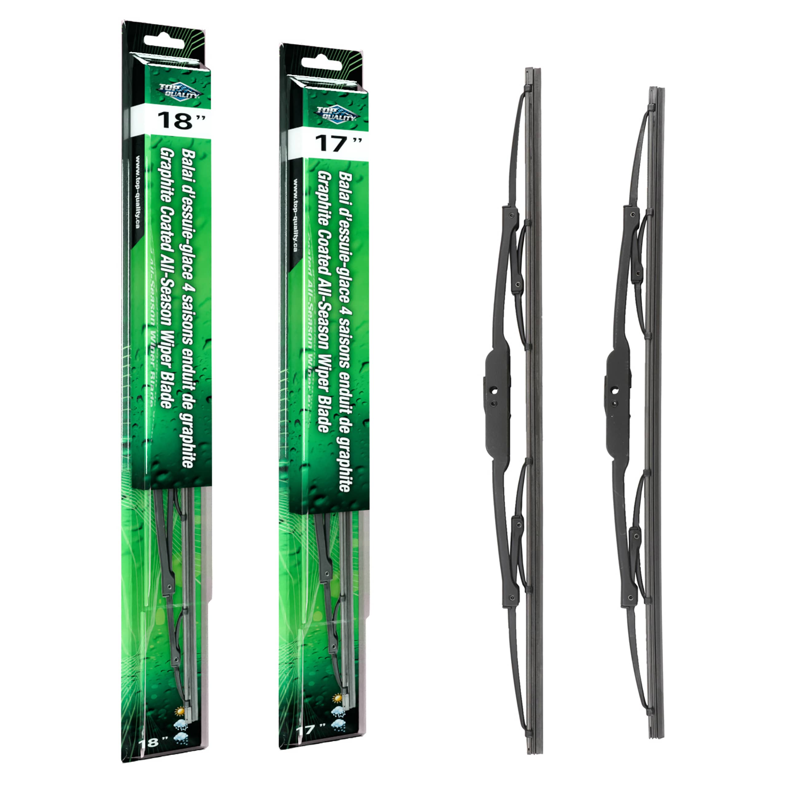 Top Quality - K90-100054 - Front Windshield Wiper Blade Kits